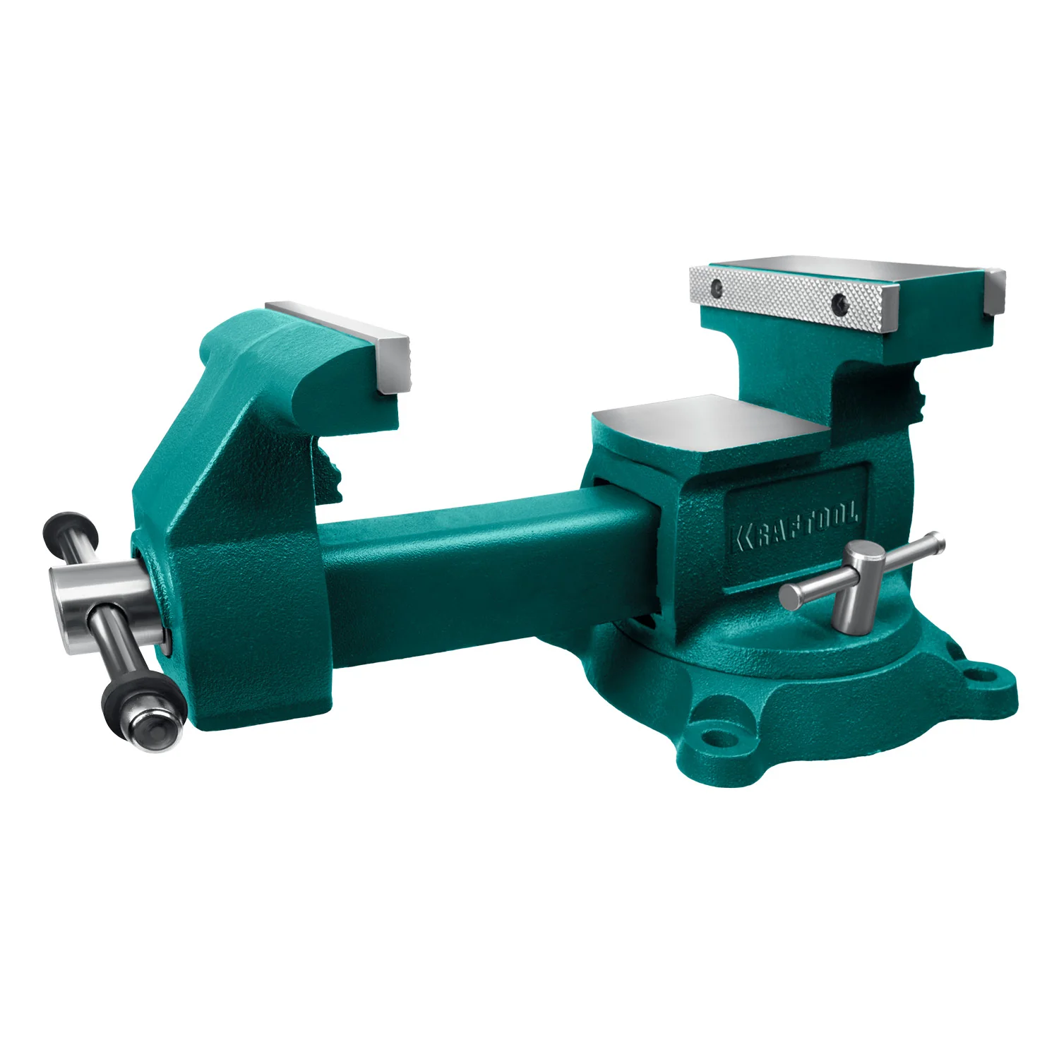 Слесарные тиски KRAFTOOL Reversible, 140 мм, расход 273 мм (32705-140)