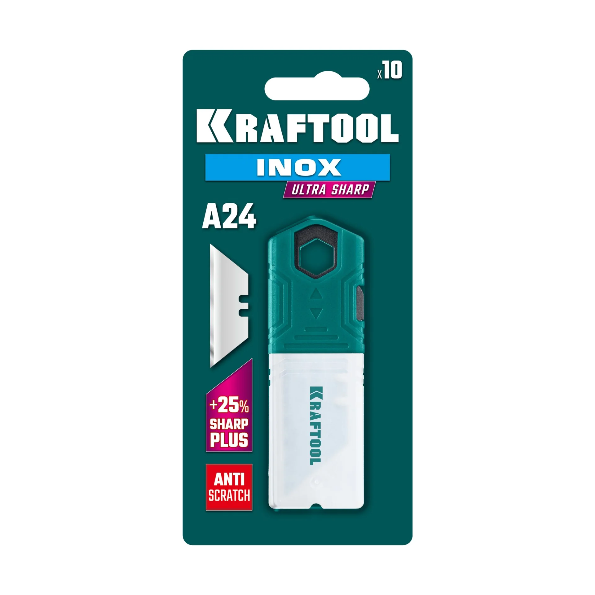 Лезвия трапециевидные нержавеющие KRAFTOOL 10 шт (09626-S10)