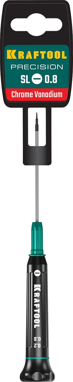 Отвертка для точных работ KRAFTOOL Precision SL0.8 (25681-0.8)