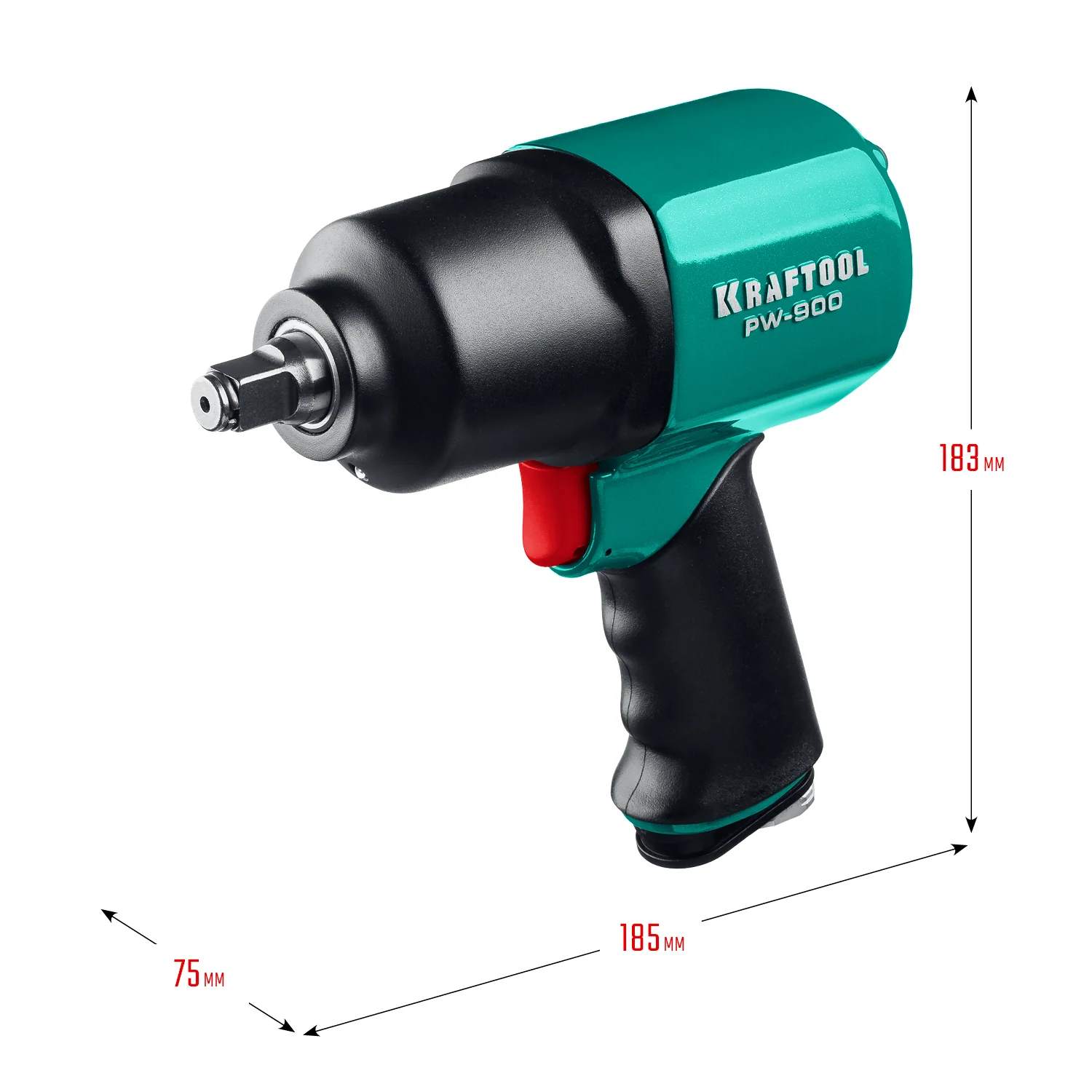 Ударный пневматический гайковерт KRAFTOOL 64210 PW-900, 1/2″, 880 Н·м