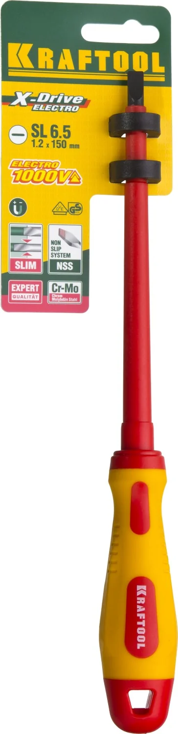 Отвертка высоковольтная KRAFTOOL SL6.5 х 150 мм (250083-6.5-150)