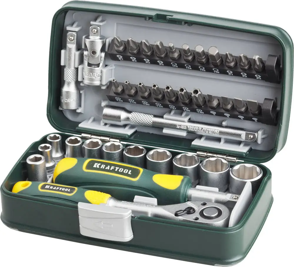 Набор инструмента универсальный KRAFTOOL 38 предм. (27970-H38)