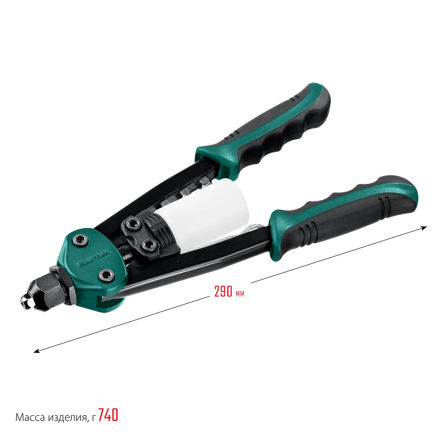 Заклепочник двуручный компактный KRAFTOOL 2.4 - 4.8 мм, 290 мм (31161)