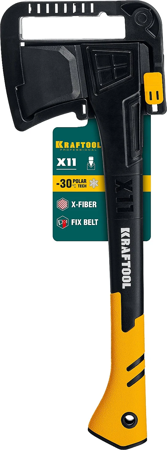 Топор-колун KRAFTOOL X11, 1100/1400 г, 450 мм, в чехле (20660-11)