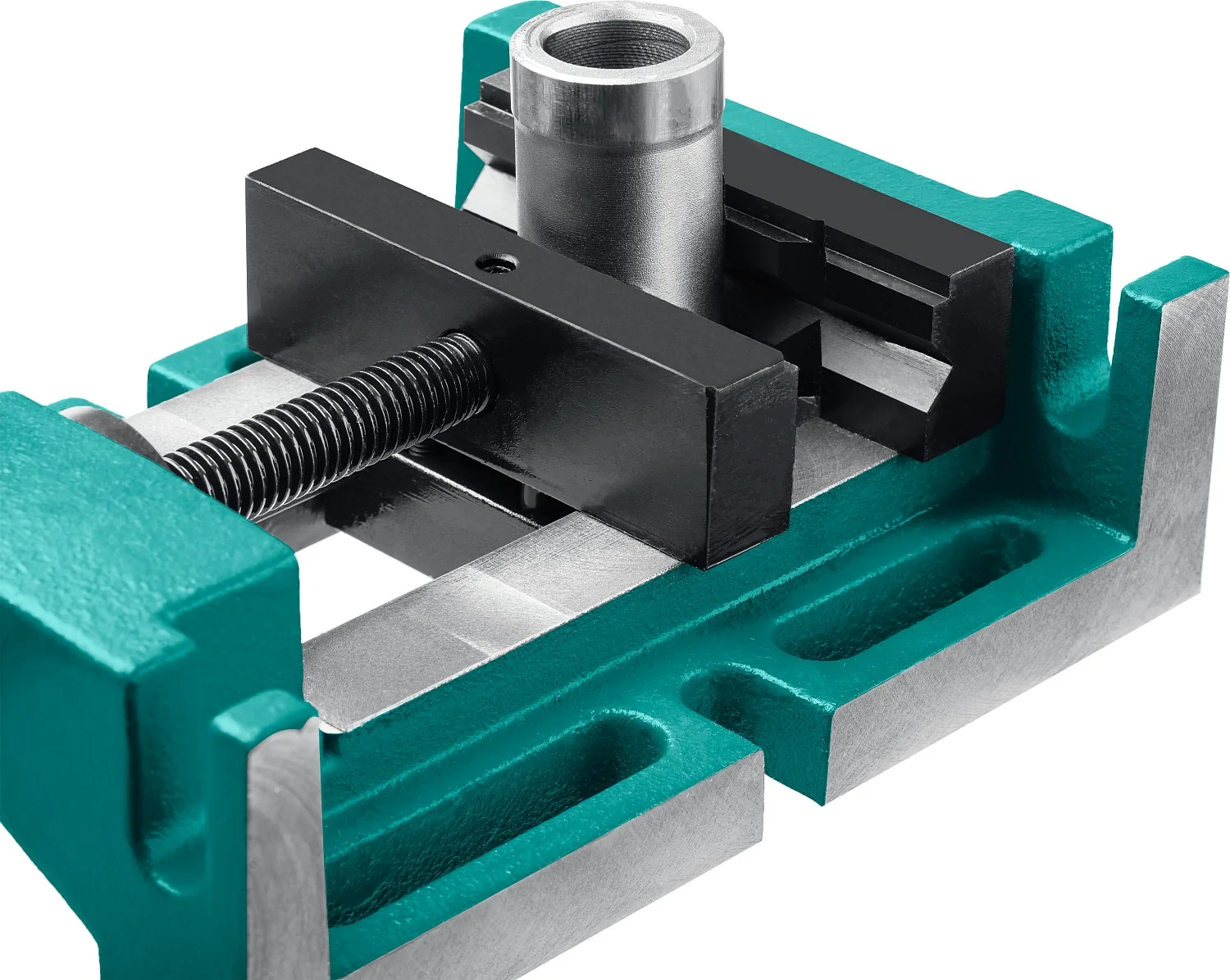 Трехсторонние, станочные сверлильные тиски KRAFTOOL 100 мм (32716-100)