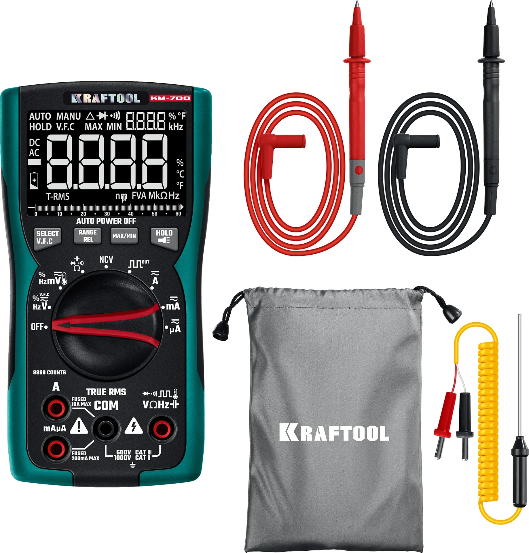 Мультиметр цифровой KRAFTOOL 700 (59852)