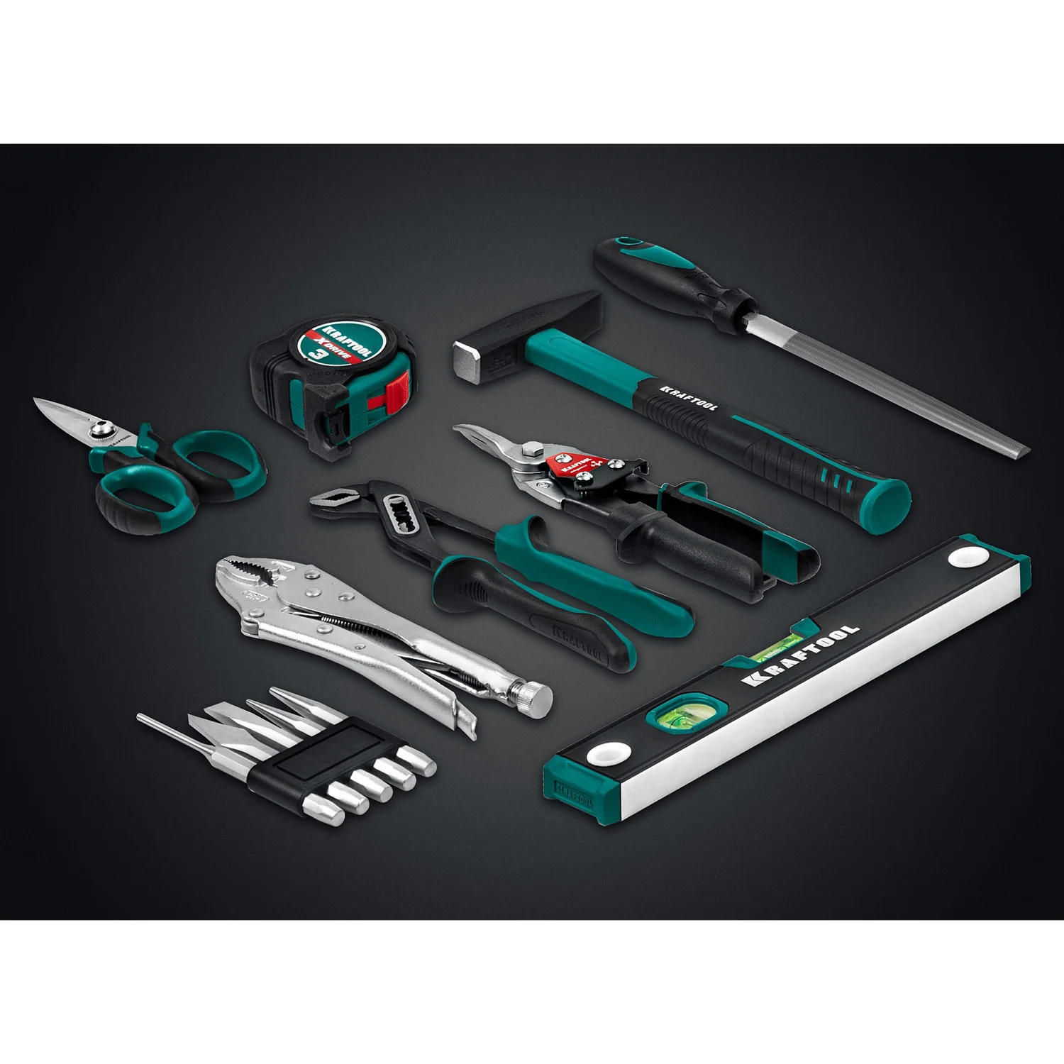 Универсальный набор инструмента KRAFTOOL GRAND-152, 152 предм., (1/2″+1/4″) (27978-H152)