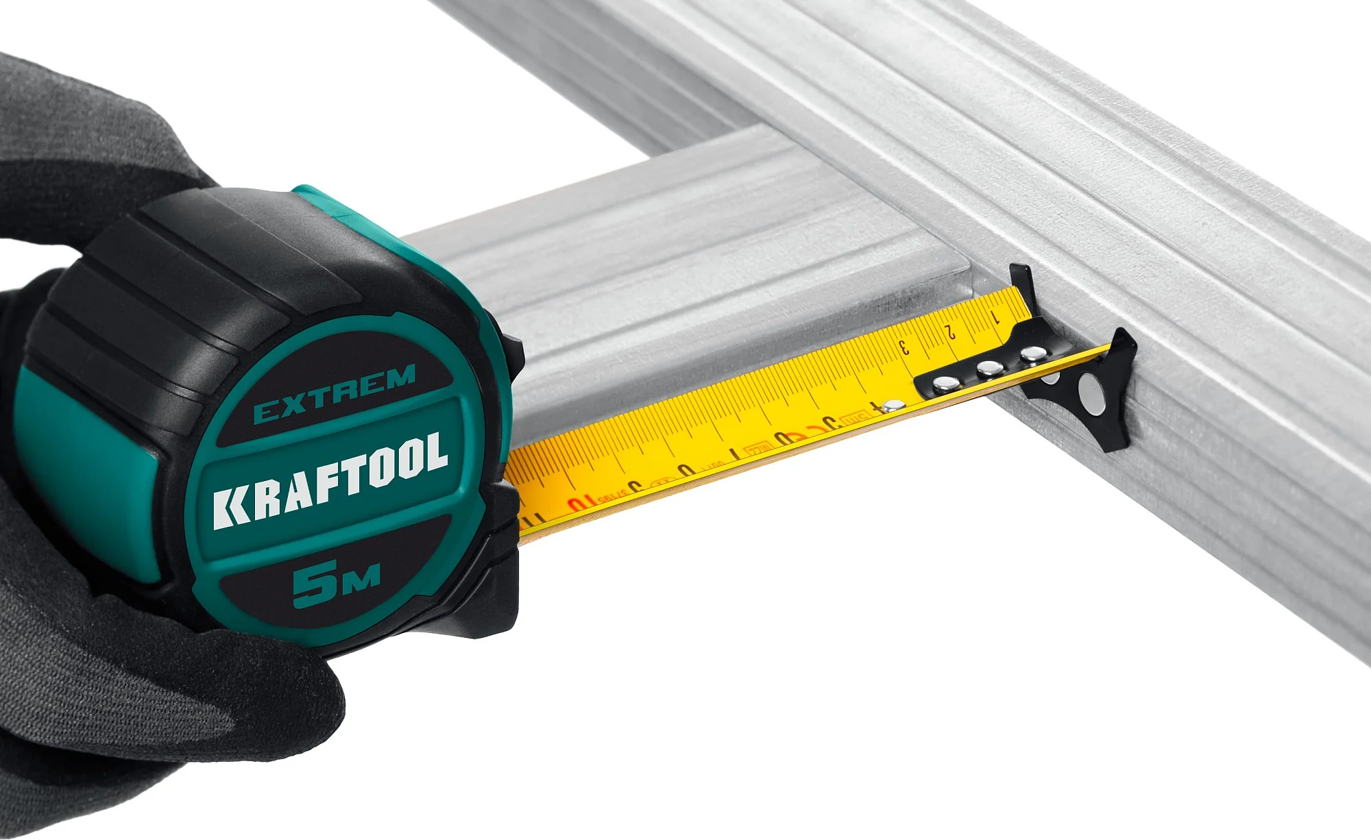 Рулетка KRAFTOOL 5 м х 32 мм, со сверх широким полотном (34127-5)