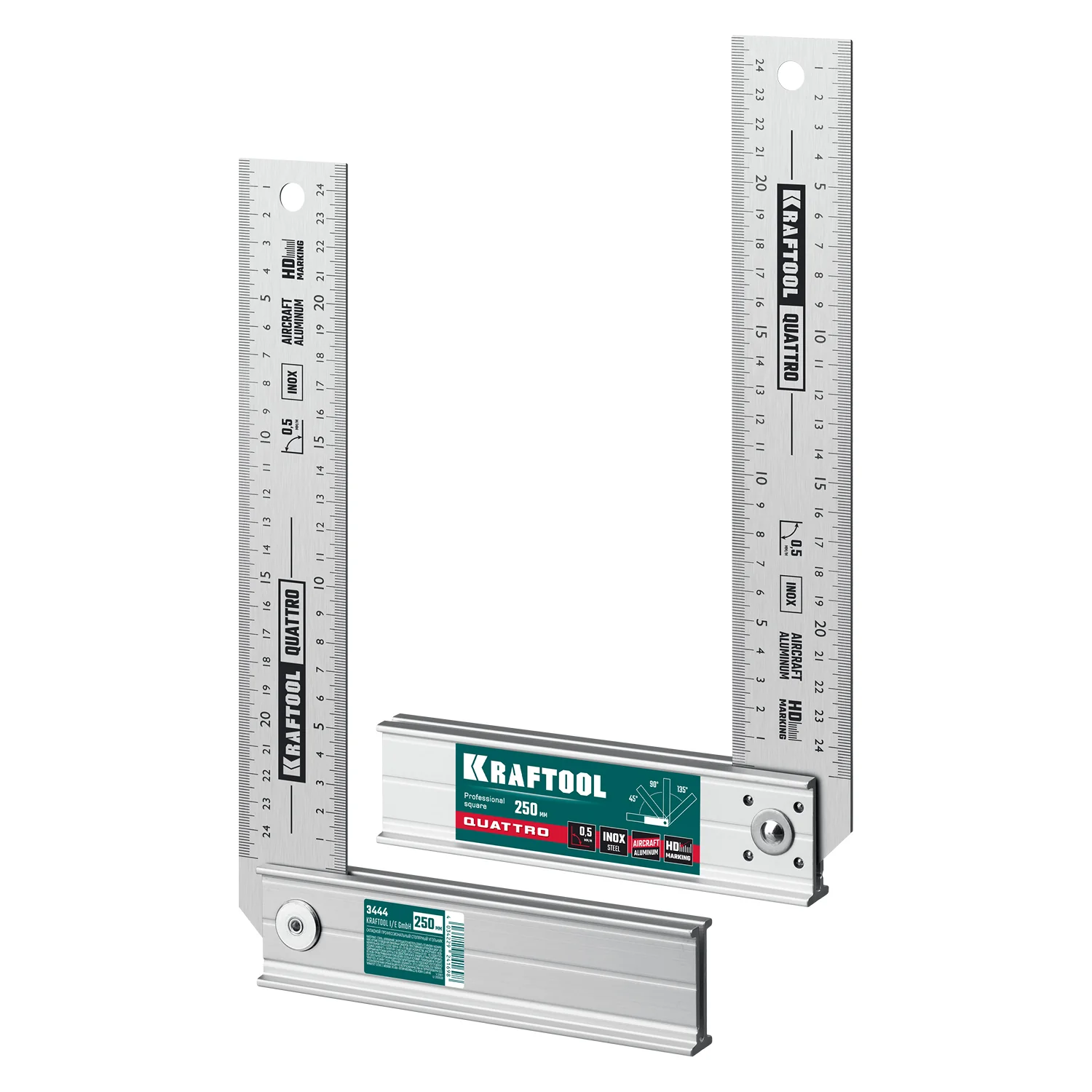 Угольник столярный складной KRAFTOOL 250 мм, 4 положения (3444)