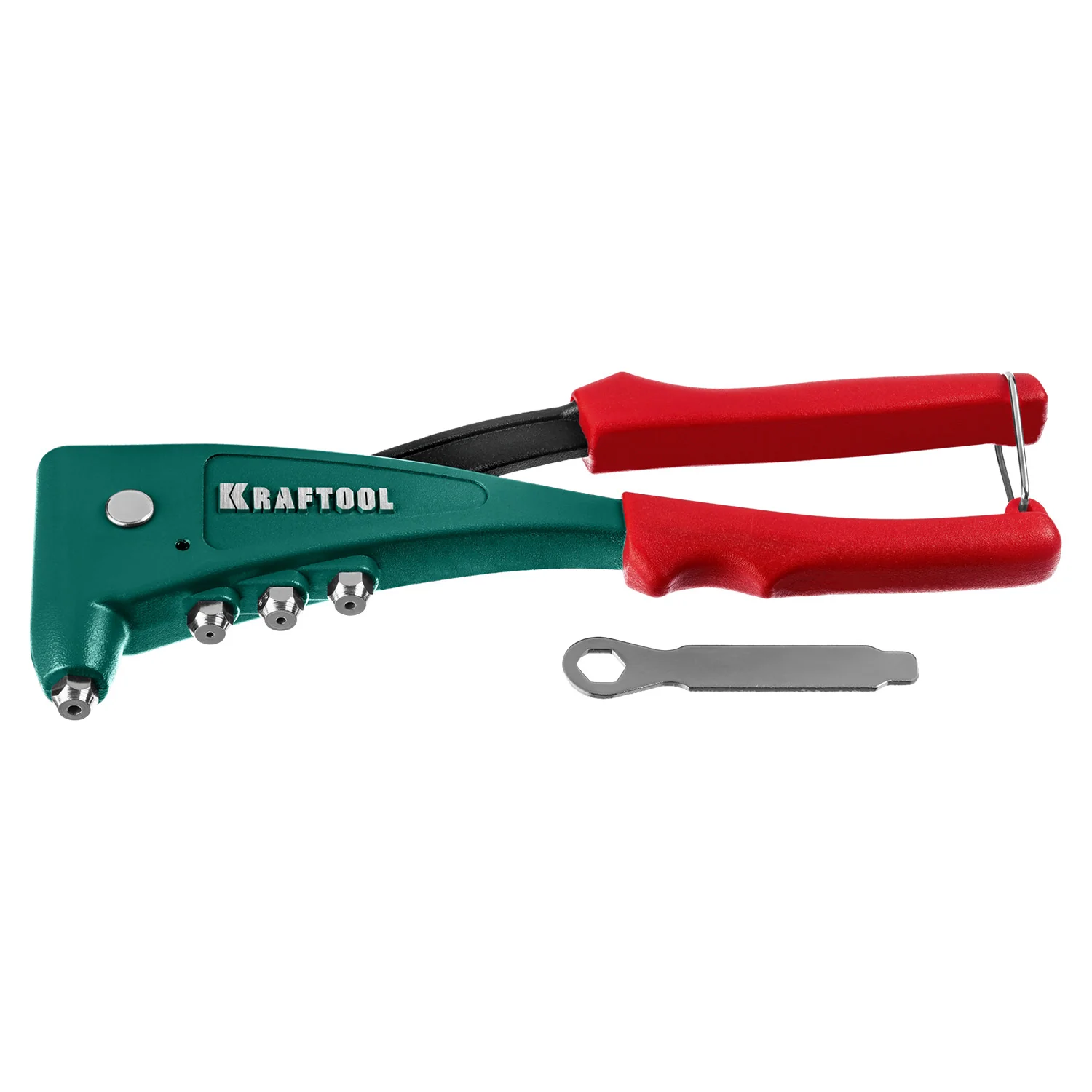 Заклепочник литой KRAFTOOL 2.4 - 4.8 мм, удержание заклепки (31173)