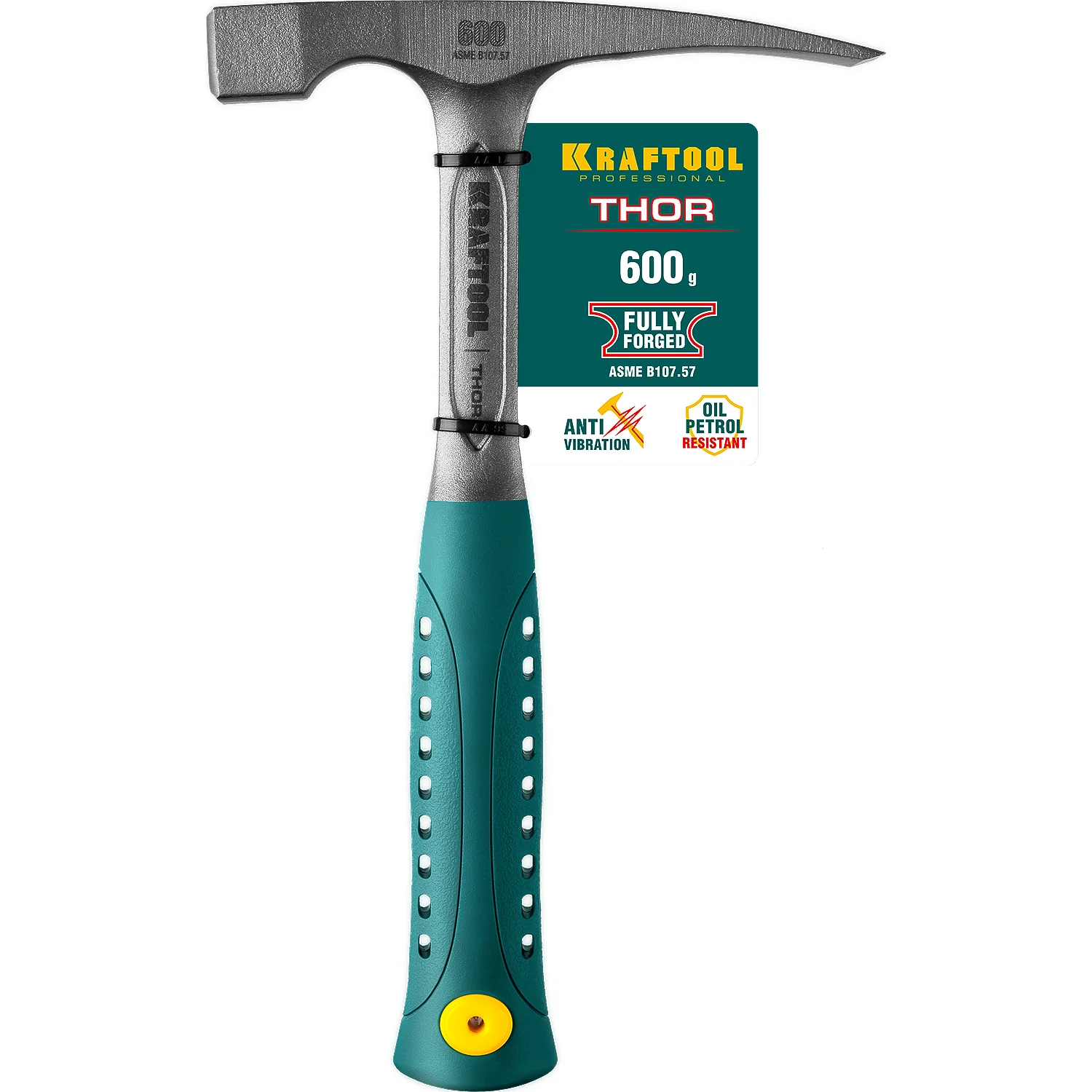 Молоток каменщика KRAFTOOL 600 г, цельнокованый (20191)