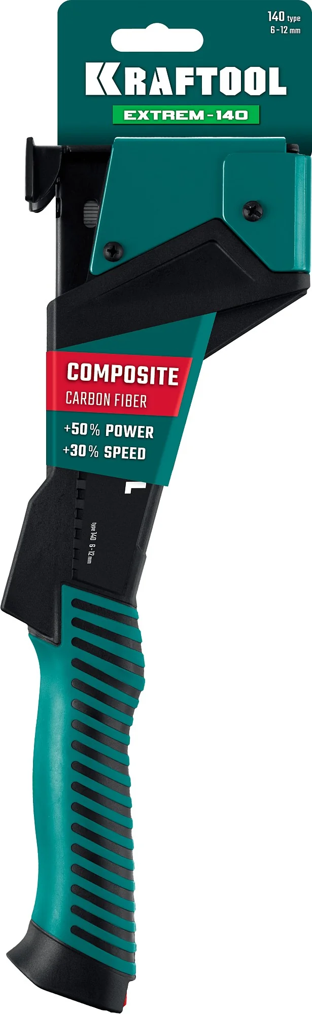 Скобозабиватель KRAFTOOL EXTREM-140 тип 140 (G/11/57) 20GA (6-12мм), композитный сверхлёгкий (3154)