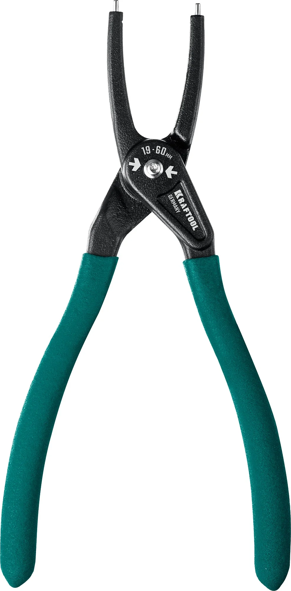 Съемник стопорных колец KRAFTOOL 180 мм, прямые губки, внутренний (22812-1)