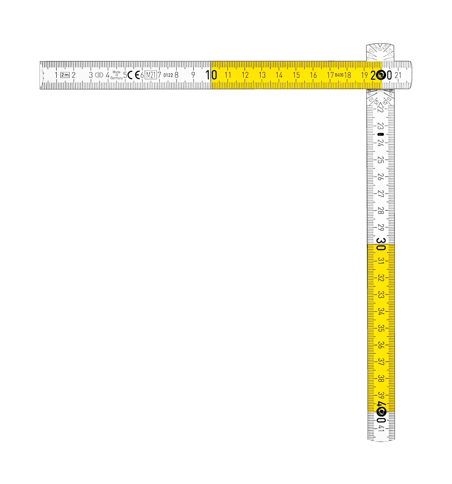 Метр складной деревянный профессиональный KRAFTOOL 2.4 м (34729)