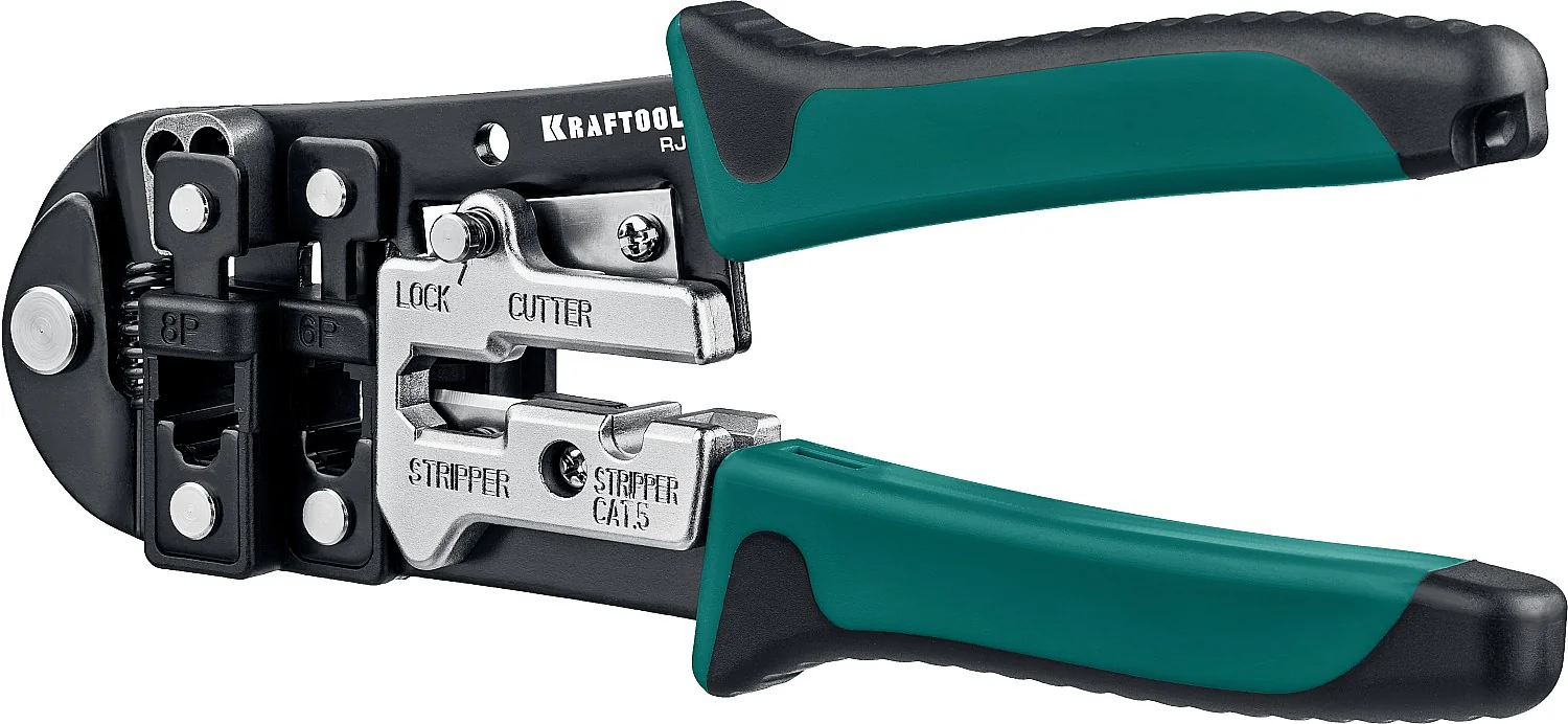Кримпер универсальный KRAFTOOL (RJ45, RJ11,RJ12) (22699)