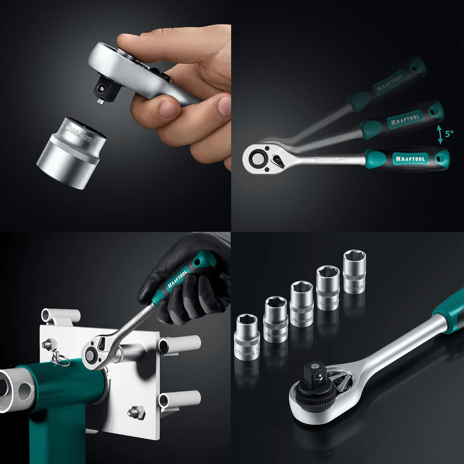 Универсальный набор инструмента KRAFTOOL GRAND-99, 99 предм., (1/2″+1/4″) (27978-H99)