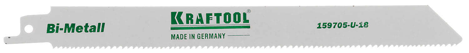 Полотно для сабельной пилы KRAFTOOL 159705-U-18 S1122VF, по дереву и металлу, Bi-Met, шаг 1.8-2.5 мм, 180 мм