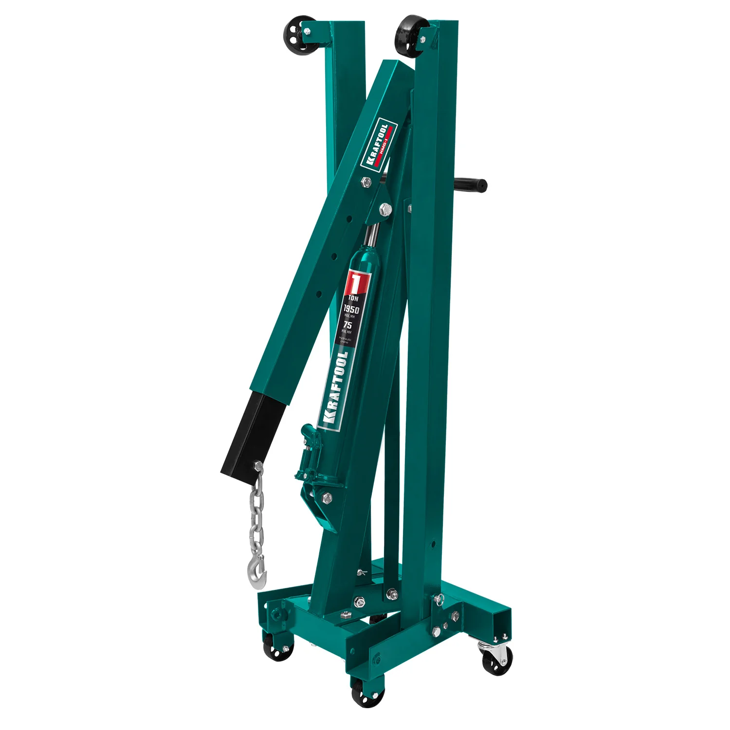 Кран гидравлический складной KRAFTOOL 1 т, 75 - 1950 мм (43411-1)