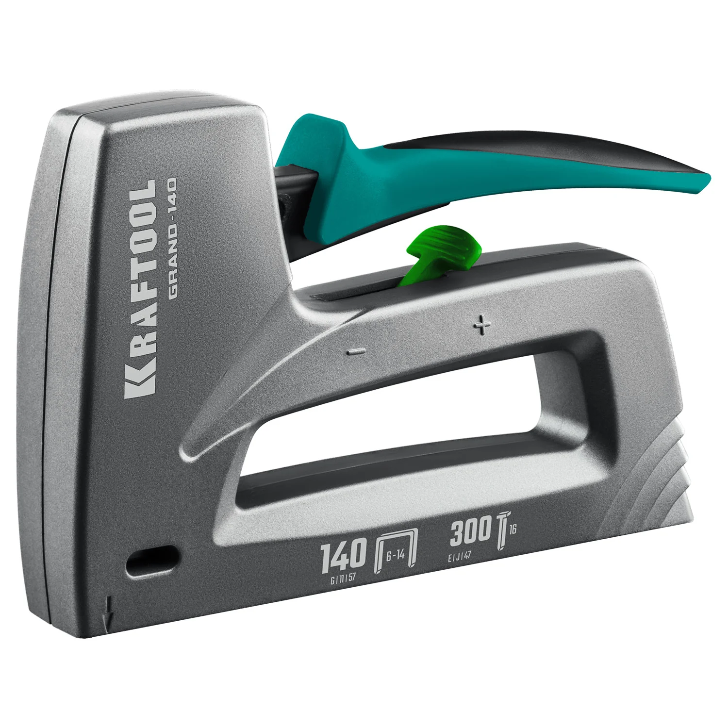 Степлер KRAFTOOL GRAND-140, тип 140 (G/11/57) 20GA (6 - 14 мм)/300 (16), алюминиевый рессорный (3194)