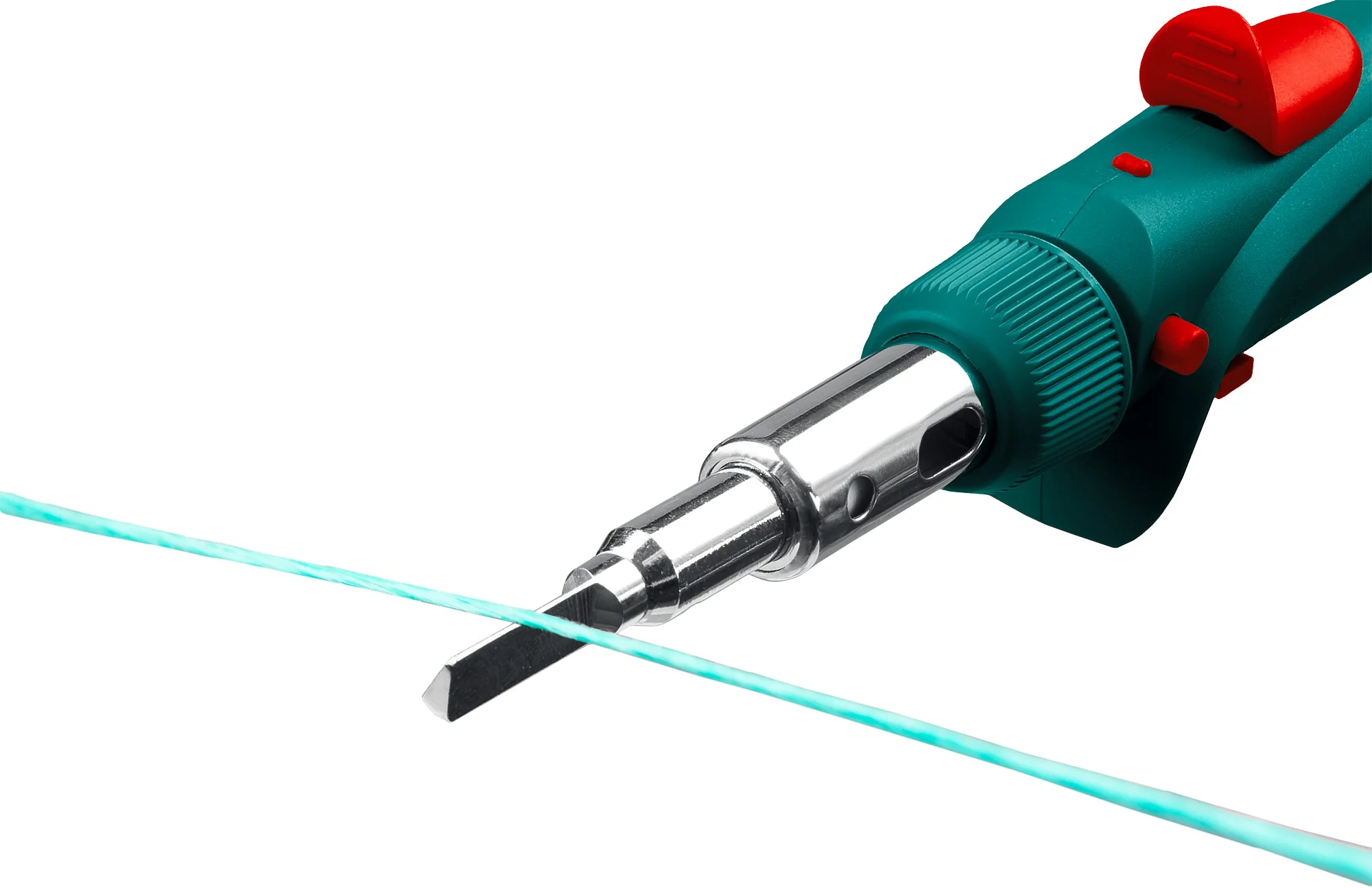 Паяльник газовый KRAFTOOL 120 K, 30 - 120 Вт, 1300°С, горелка, фен, пьезоподжиг, набор 10 в 1 (55503-H10)