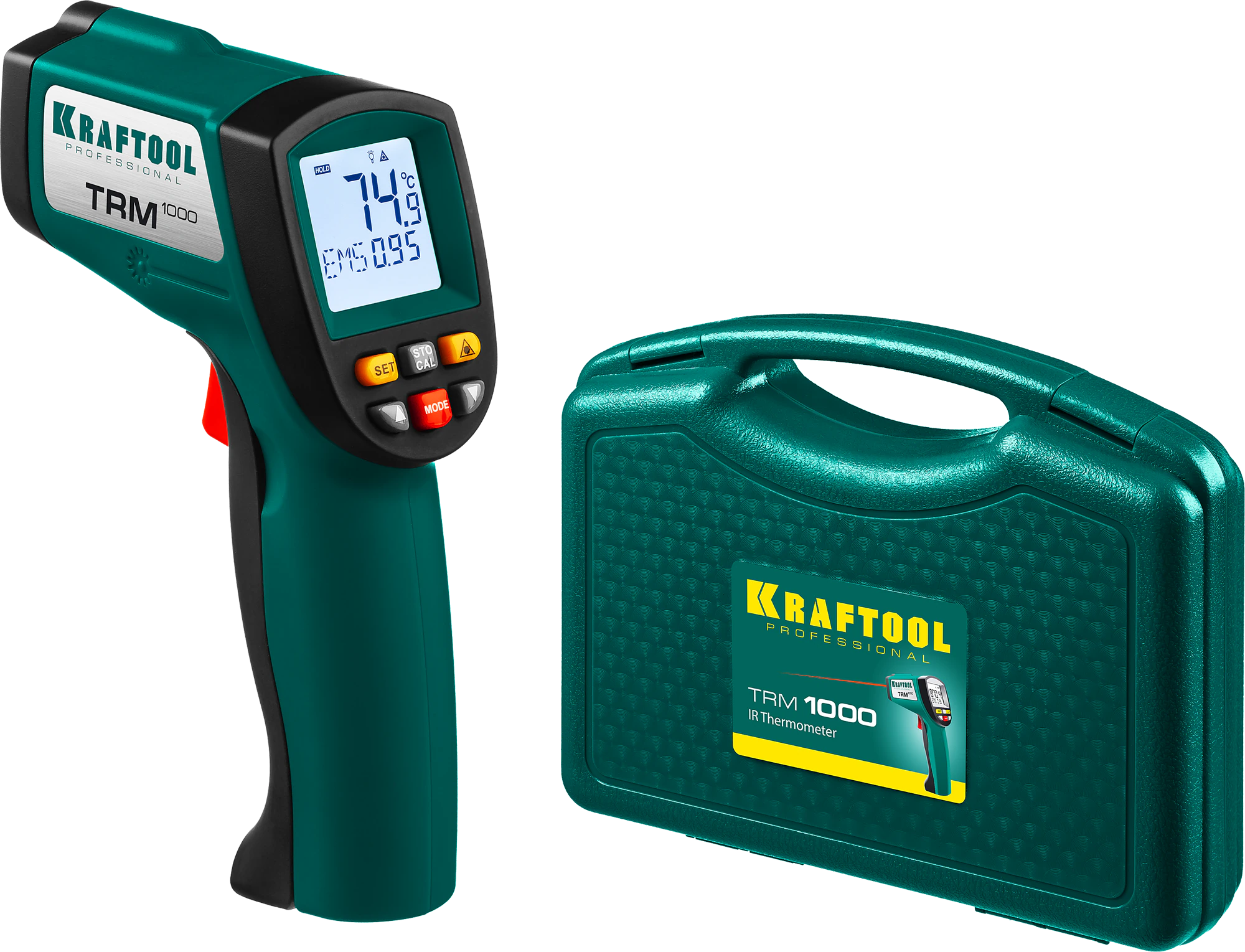 Пирометр инфракрасный KRAFTOOL -50° +950°С (45703-950)