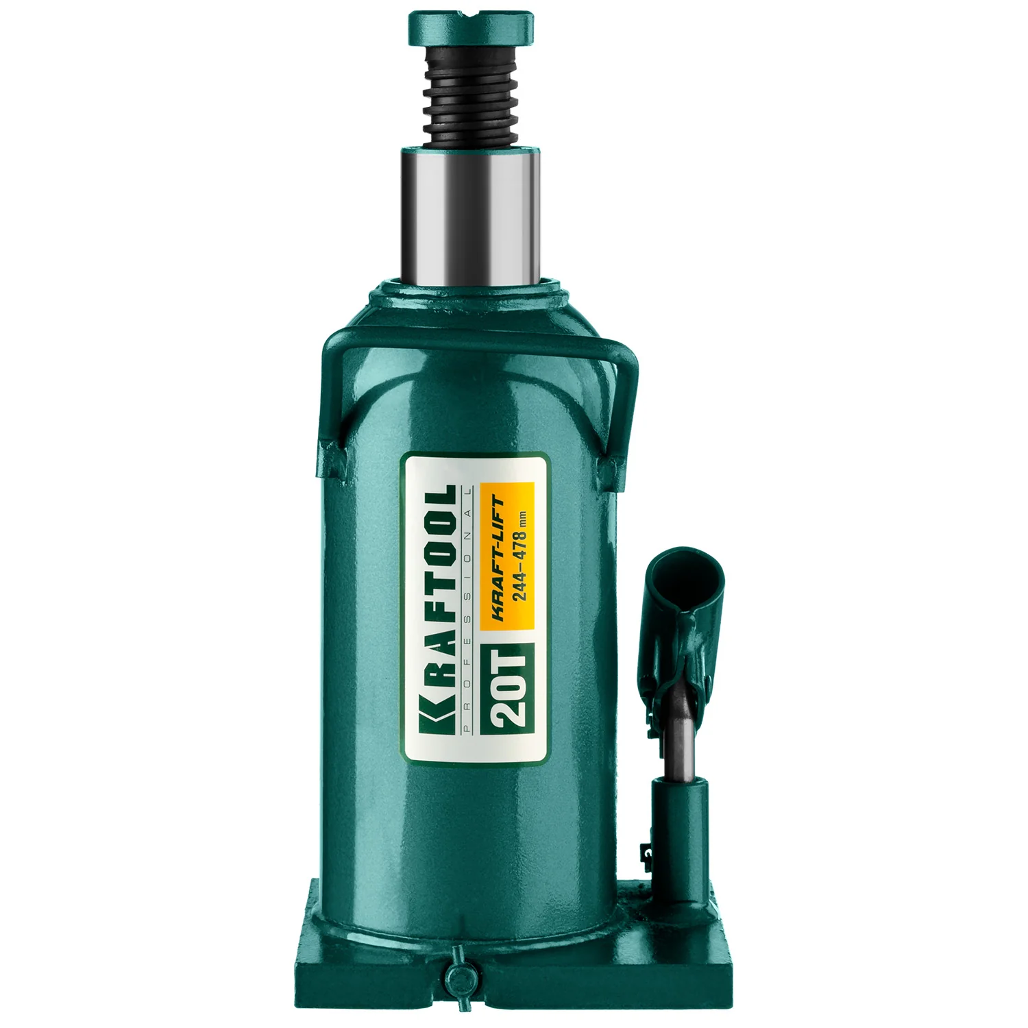 Домкрат гидравлический бутылочный KRAFTOOL 20 т, 244 - 478 мм (43462-20)