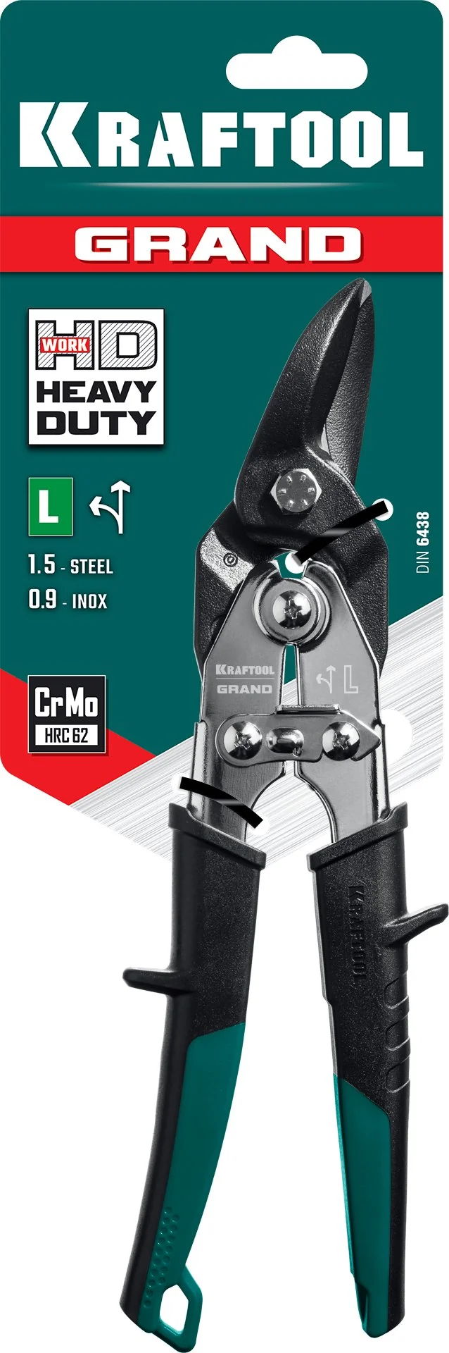 Левые ножницы по металлу KRAFTOOL Grand, 270 мм (2324-L)