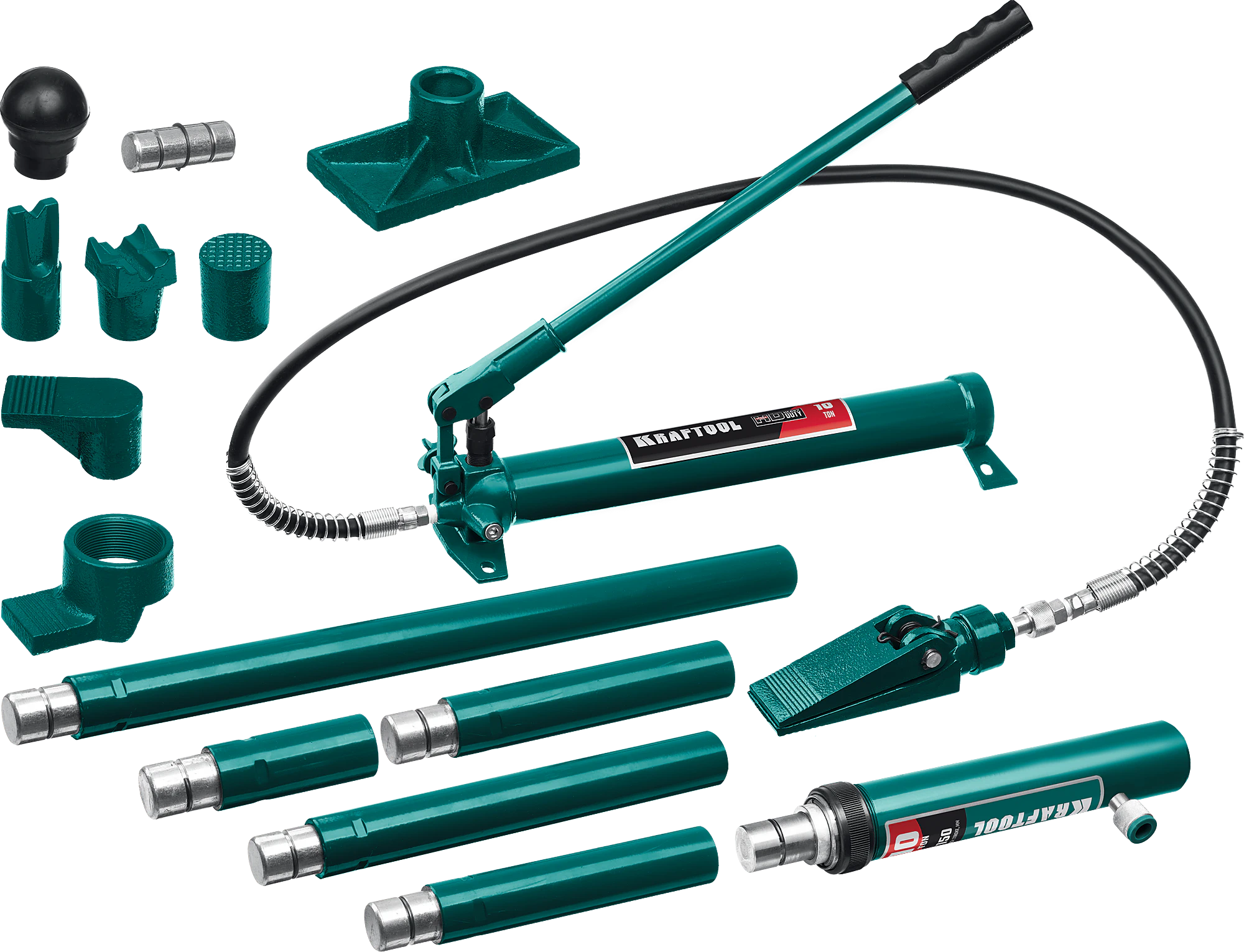 Набор для правки кузова KRAFTOOL 10 т, в пластиковом кейсе (43435-10)