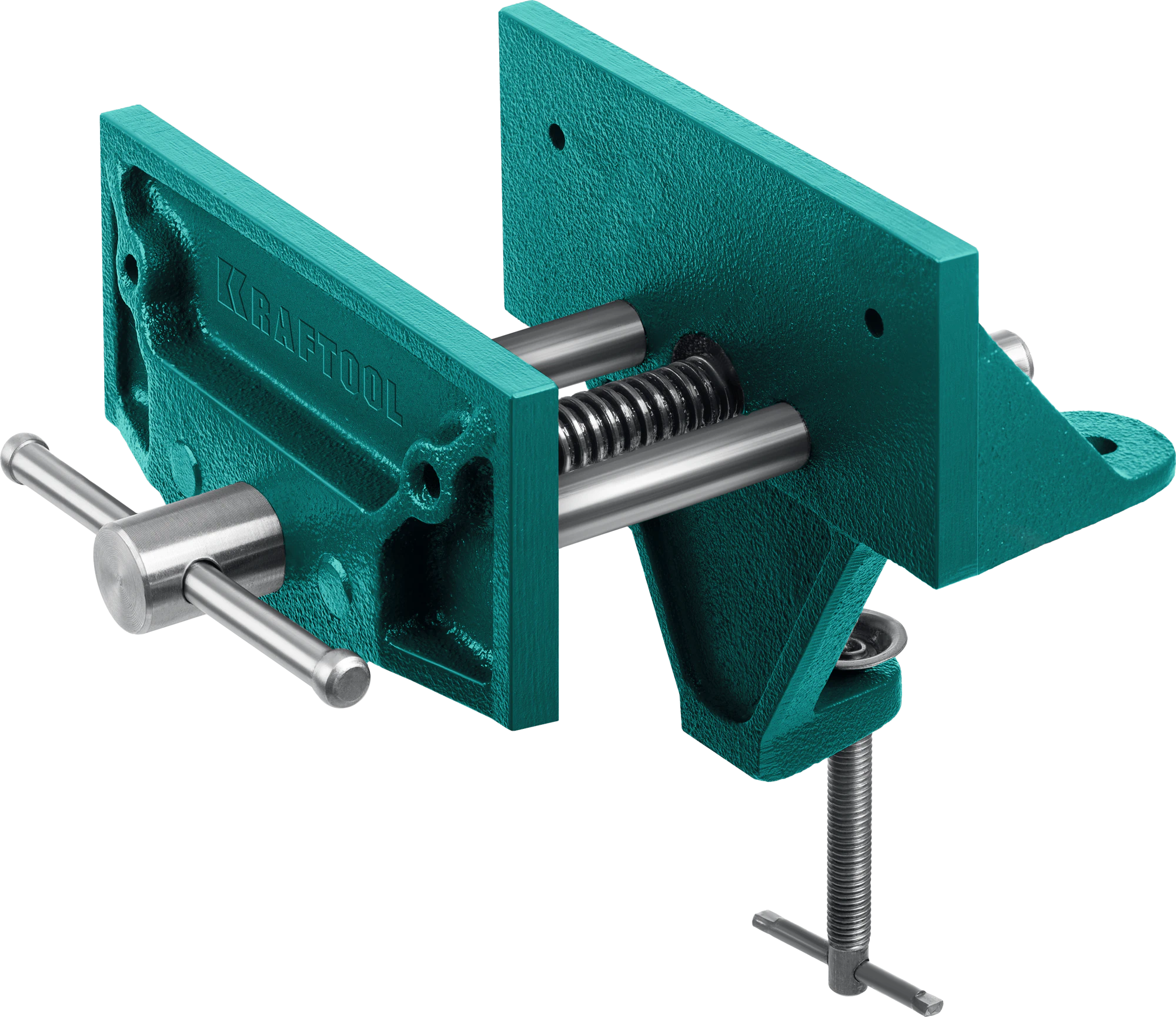 Столярные переносные тиски KRAFTOOL 155 мм, на струбцине (32720-155)