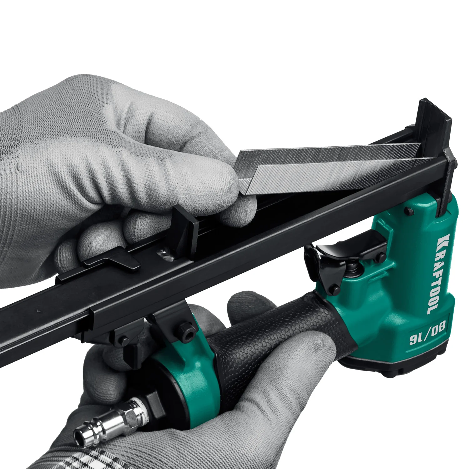 Пневматический степлер KRAFTOOL 31960 80/16, для скоб 21Ga тип 80 (6-16 мм)