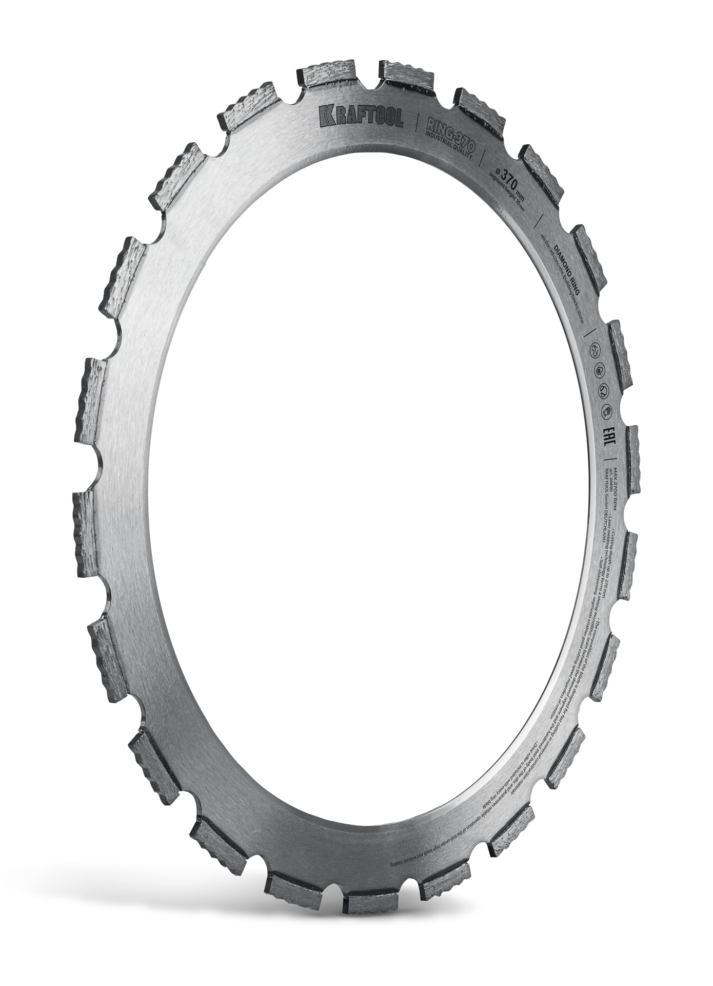 Алмазное кольцо для кольцерезов KRAFTOOL 36690 RING-370, 370мм