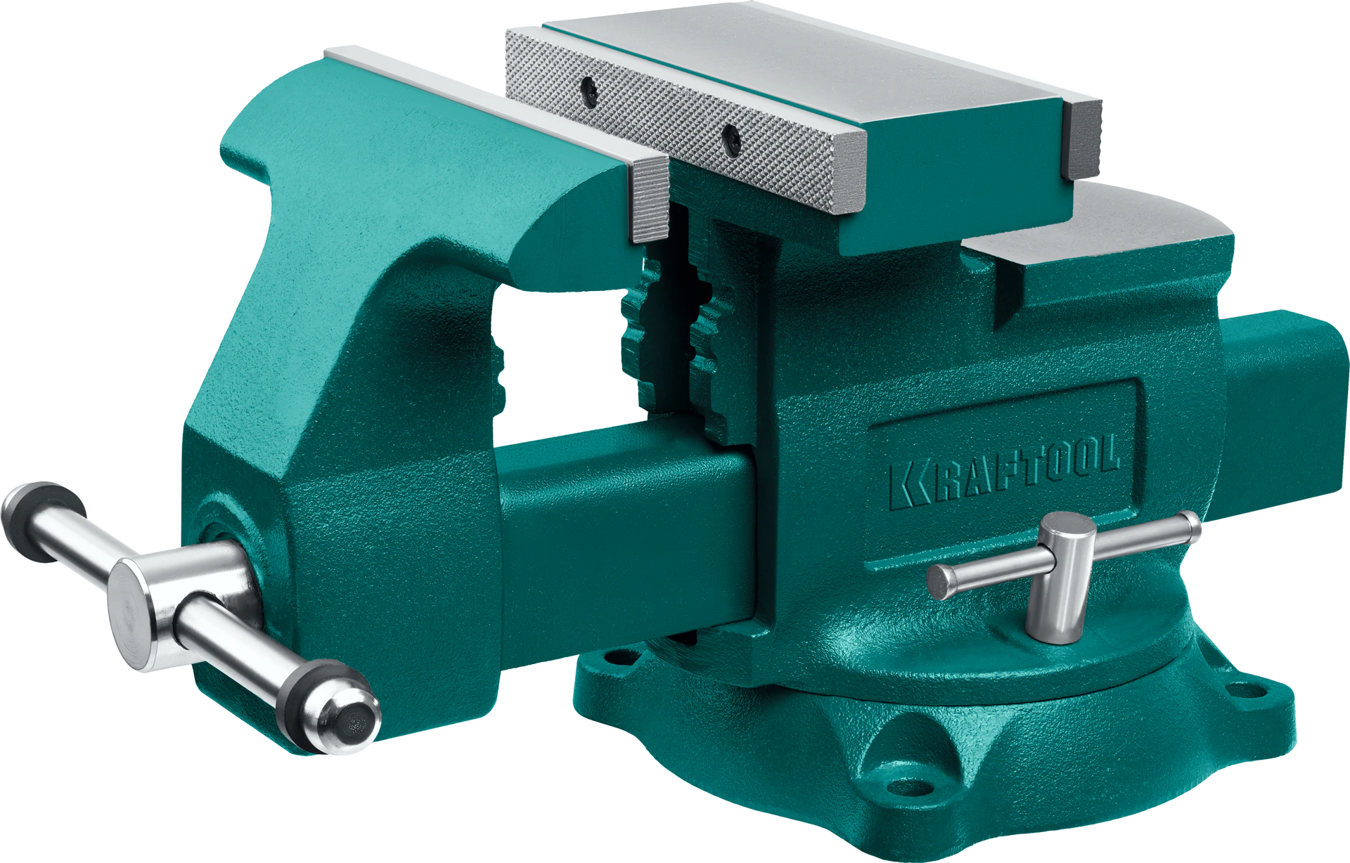 Слесарные тиски KRAFTOOL Reversible, 165 мм, расход 324 мм (32705-165)