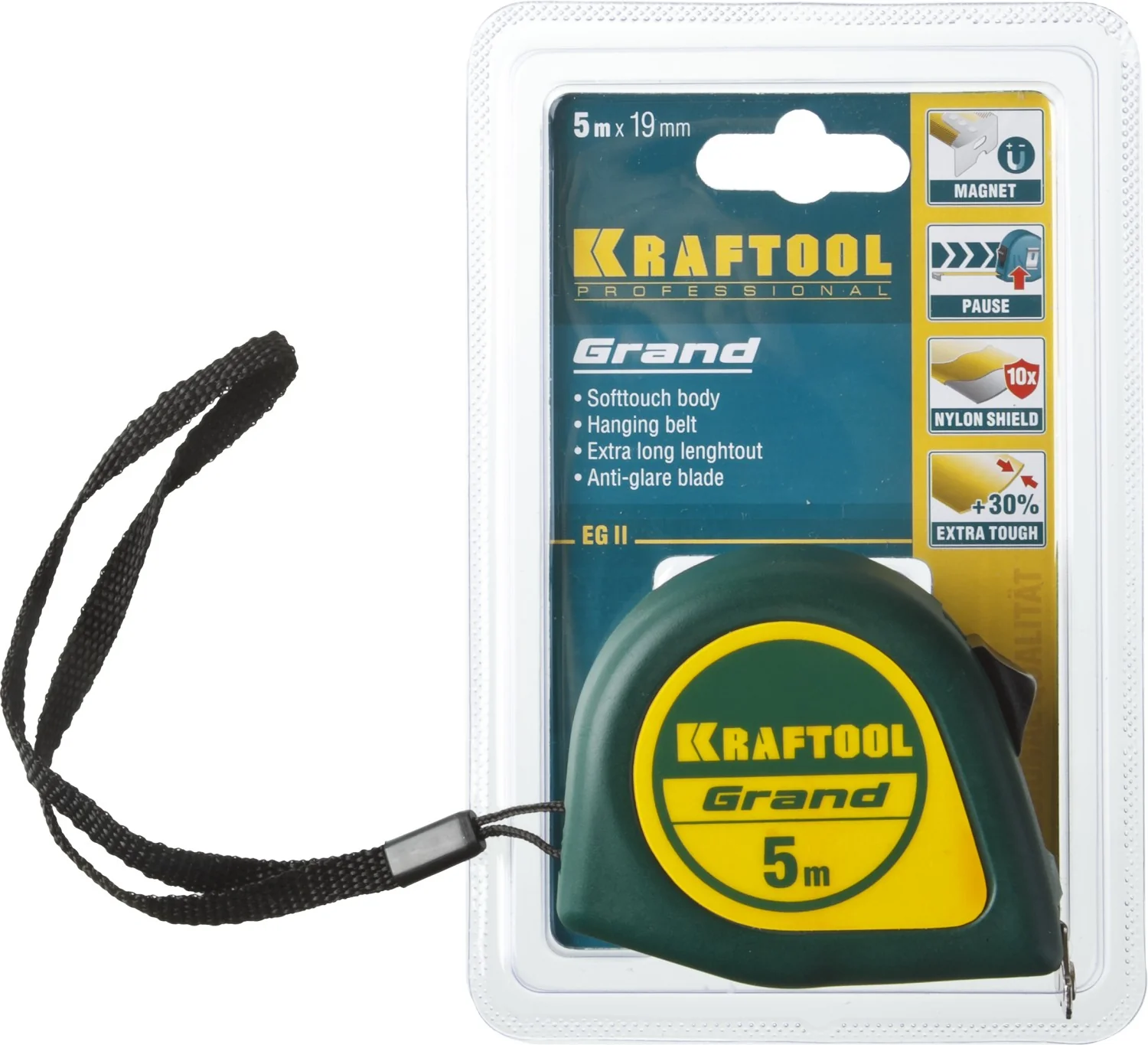 Рулетка KRAFTOOL 5 м х 19 мм (34022-05-19)