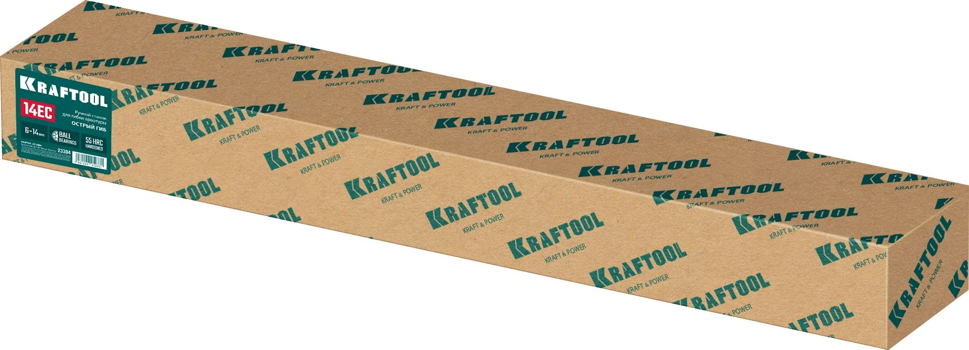 Станок для гибки арматуры KRAFTOOL 14 EC, острый гиб, на подшипнике, ручной (23304)