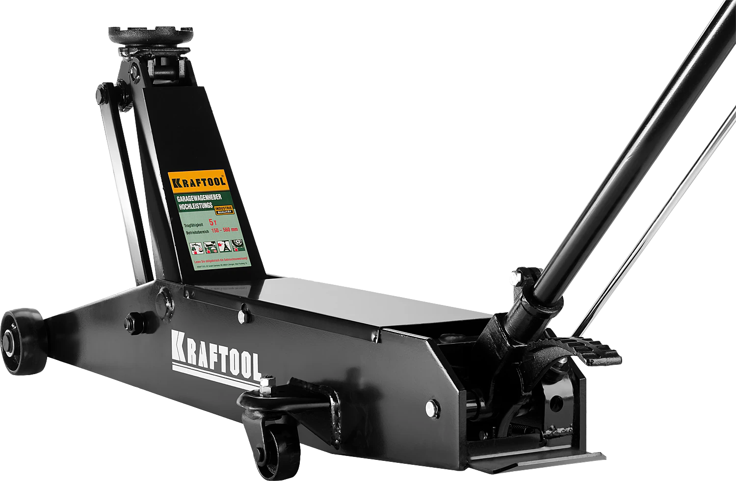 Домкрат подкатной KRAFTOOL 20 т, 220 - 680 мм, для тяжелой техники (43455-20)