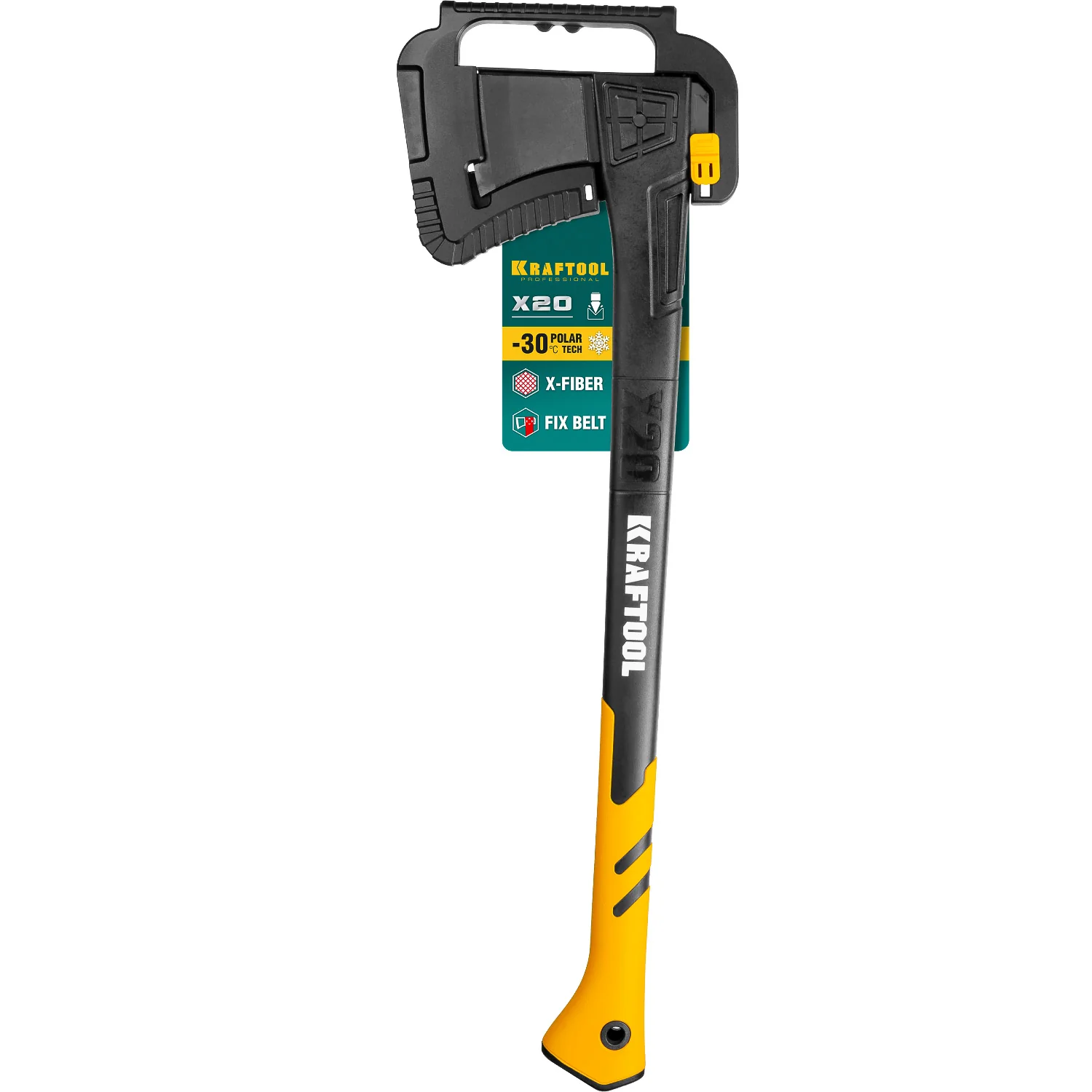 Топор-колун KRAFTOOL X20, 1300/2120 г, 710 мм, в чехле (20660-20)