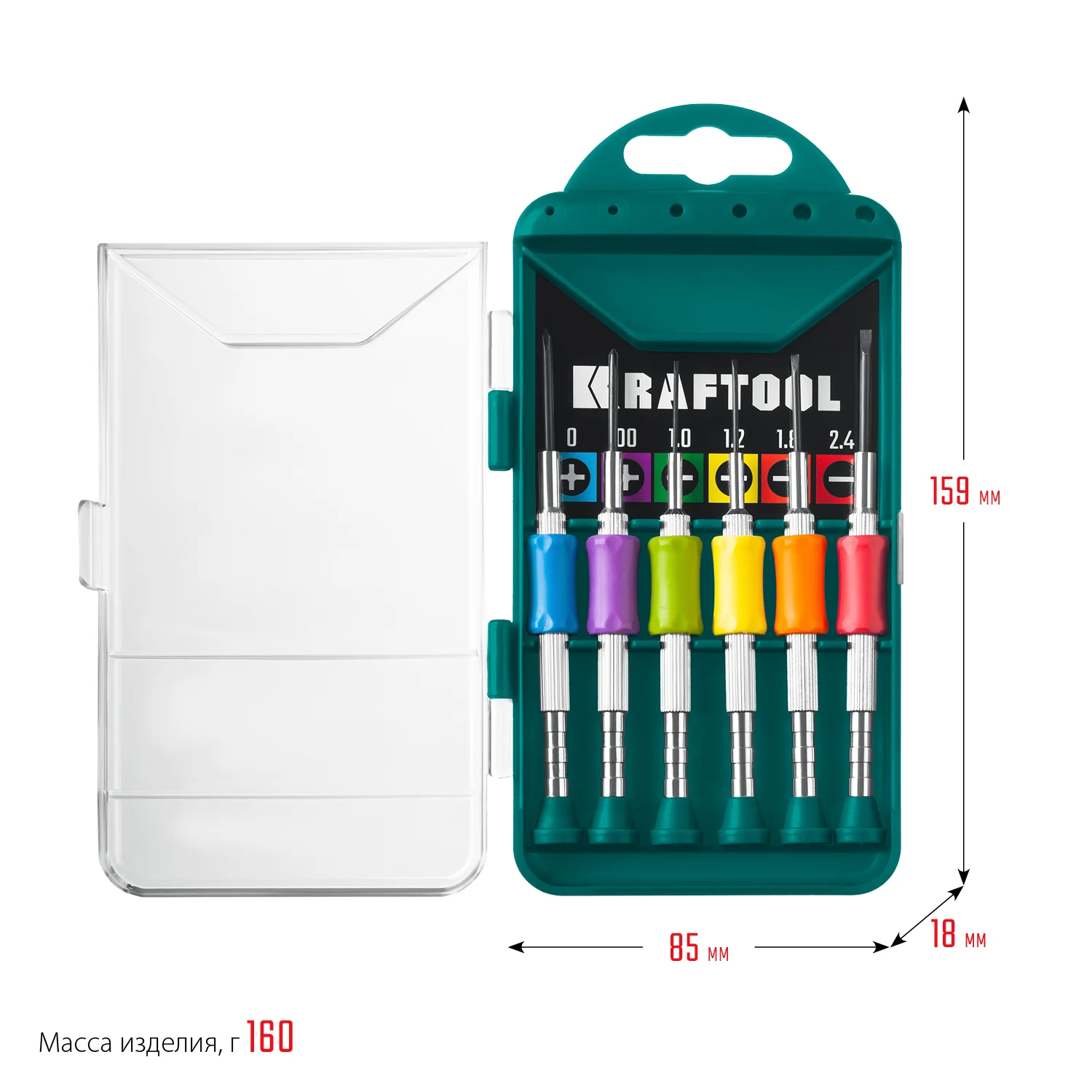 Отвертка для точных работ KRAFTOOL Precision-6, 6 предм. (25679)