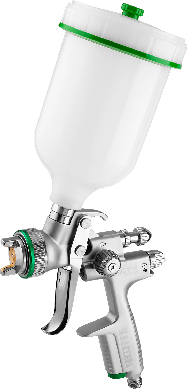 Пневматический краскопульт KRAFTOOL 06559-1.3 JETA 1000, HVLP, 1.3 мм, с верхним бачком