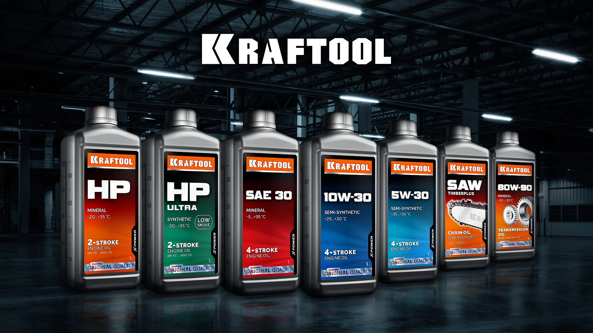 Зимнее полусинтетическое масло для 4-тактных двигателей KRAFTOOL 41514-1 5W-30, 1 л