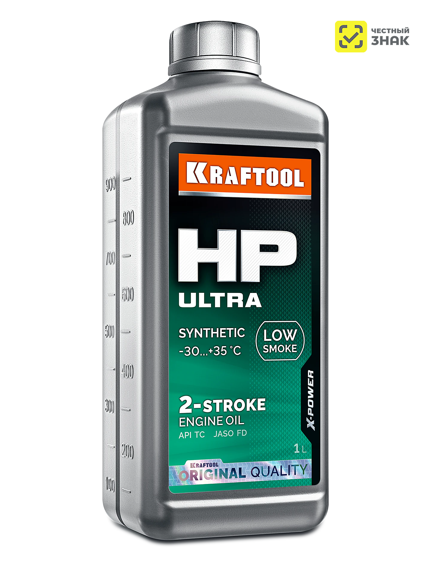 Cинтетическое масло для 2-тактных двигателей KRAFTOOL 41501-1 HP Ultra, 1 л