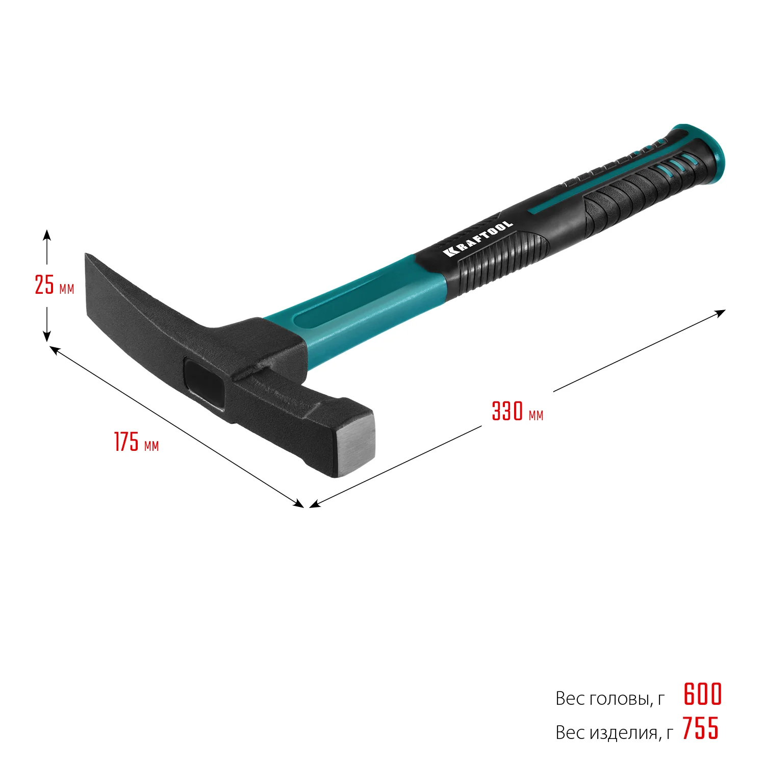 Молоток каменщика KRAFTOOL 600 г (20192)