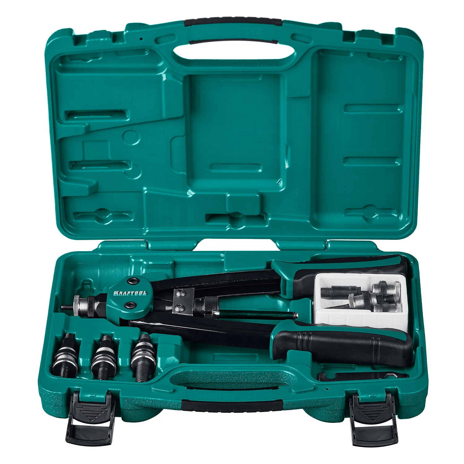 Заклепочник резьбовой двуручный KRAFTOOL М3 - М12, в кейсе (31183)