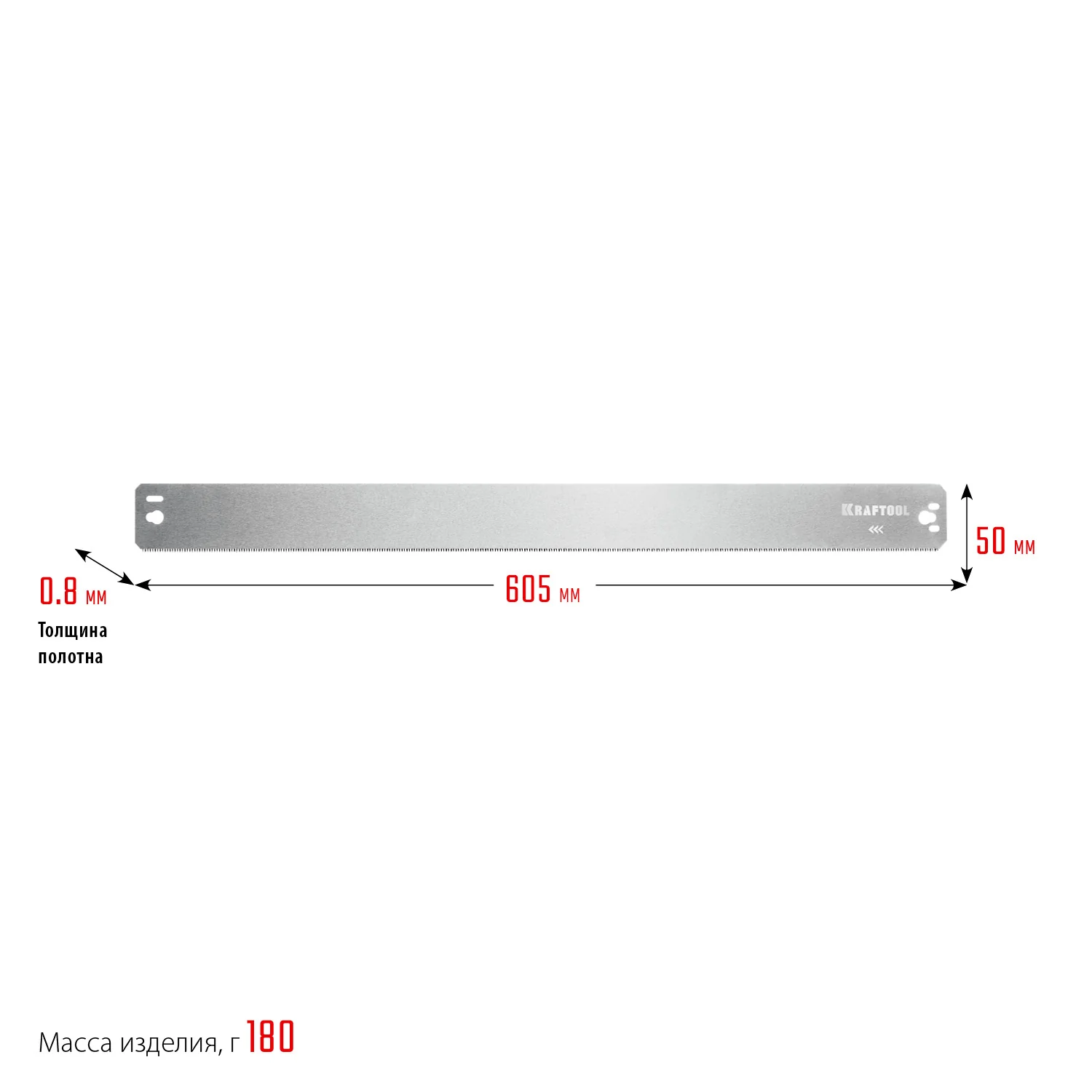 Полотно по дереву для прецизионного стусла KRAFTOOL 600 мм (15451-600-2)