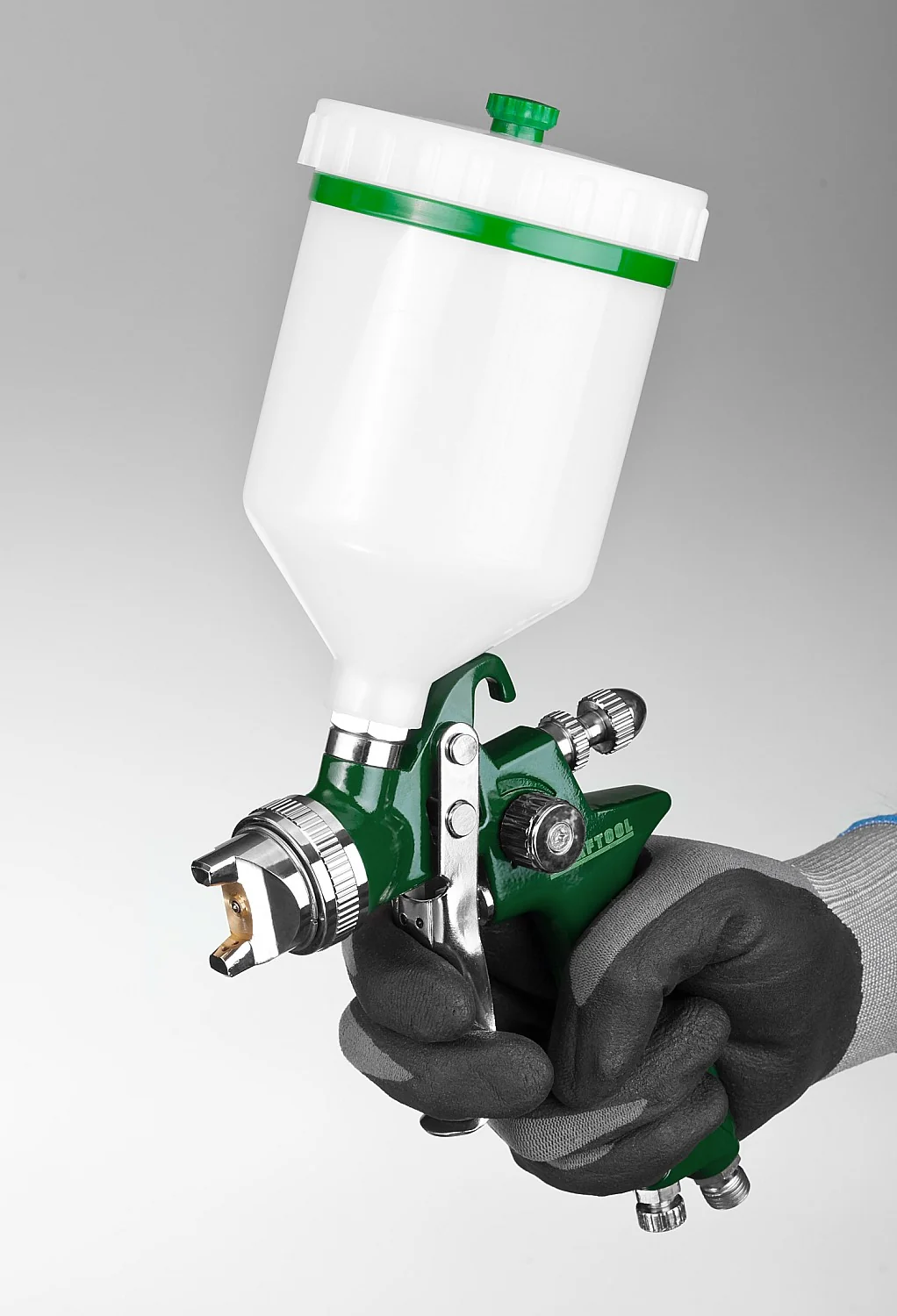 Пневматический краскопульт KRAFTOOL 06522-1.4 AirKraft, HVLP, 1.4 мм, с верхним бачком