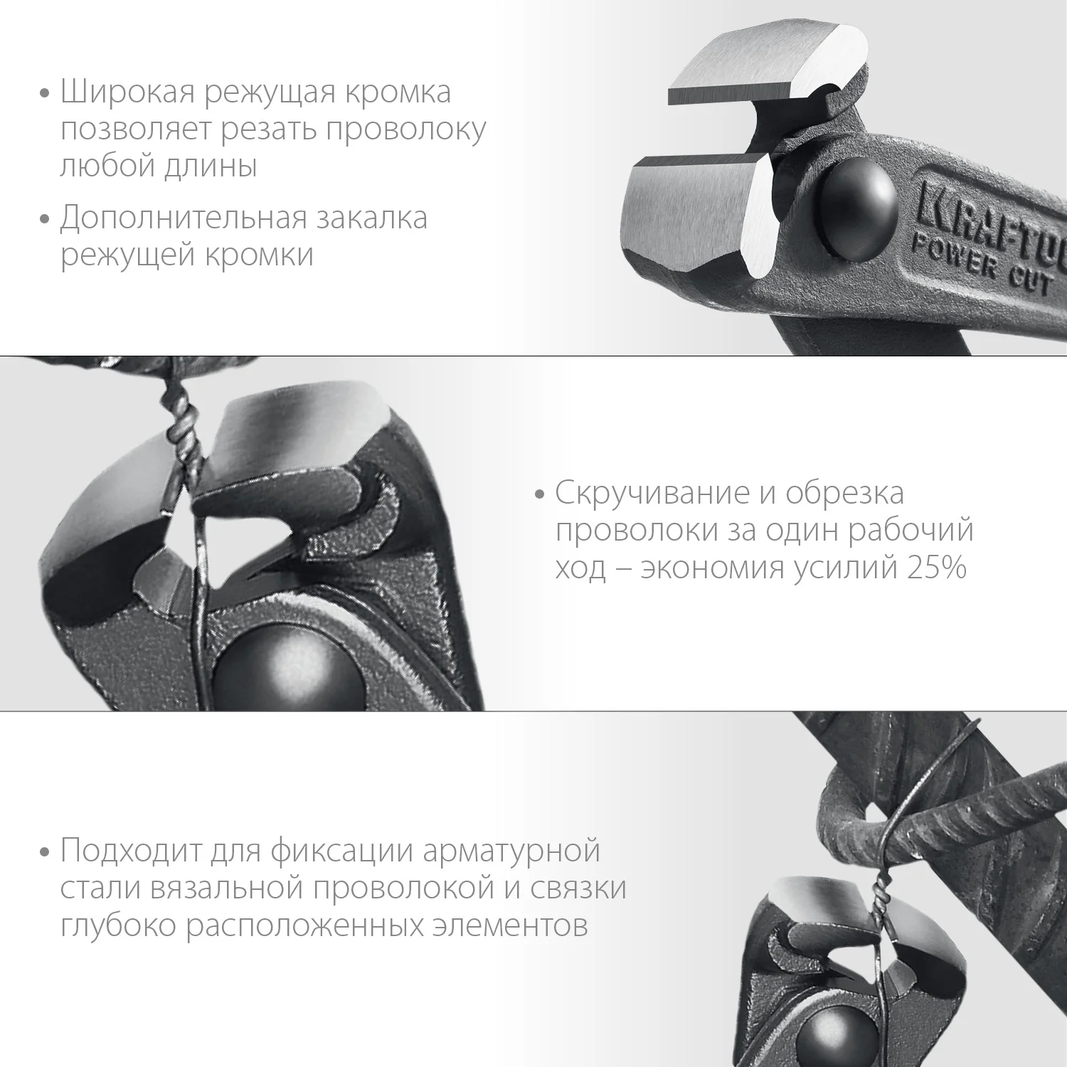 Арматурные клещи KRAFTOOL Power Cut 300 (22251)