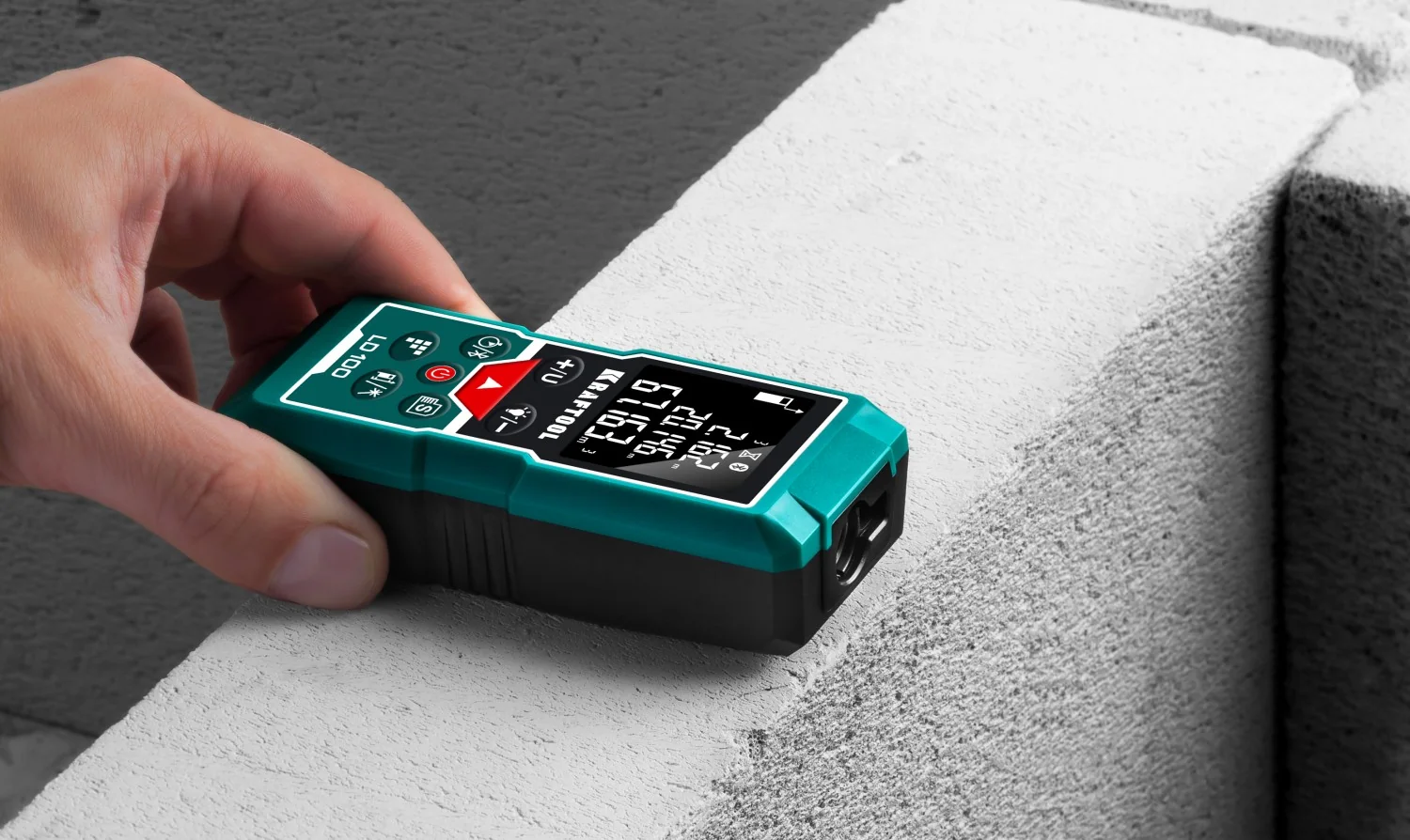 Дальномер лазерный KRAFTOOL 5 см - 100 м (34765)