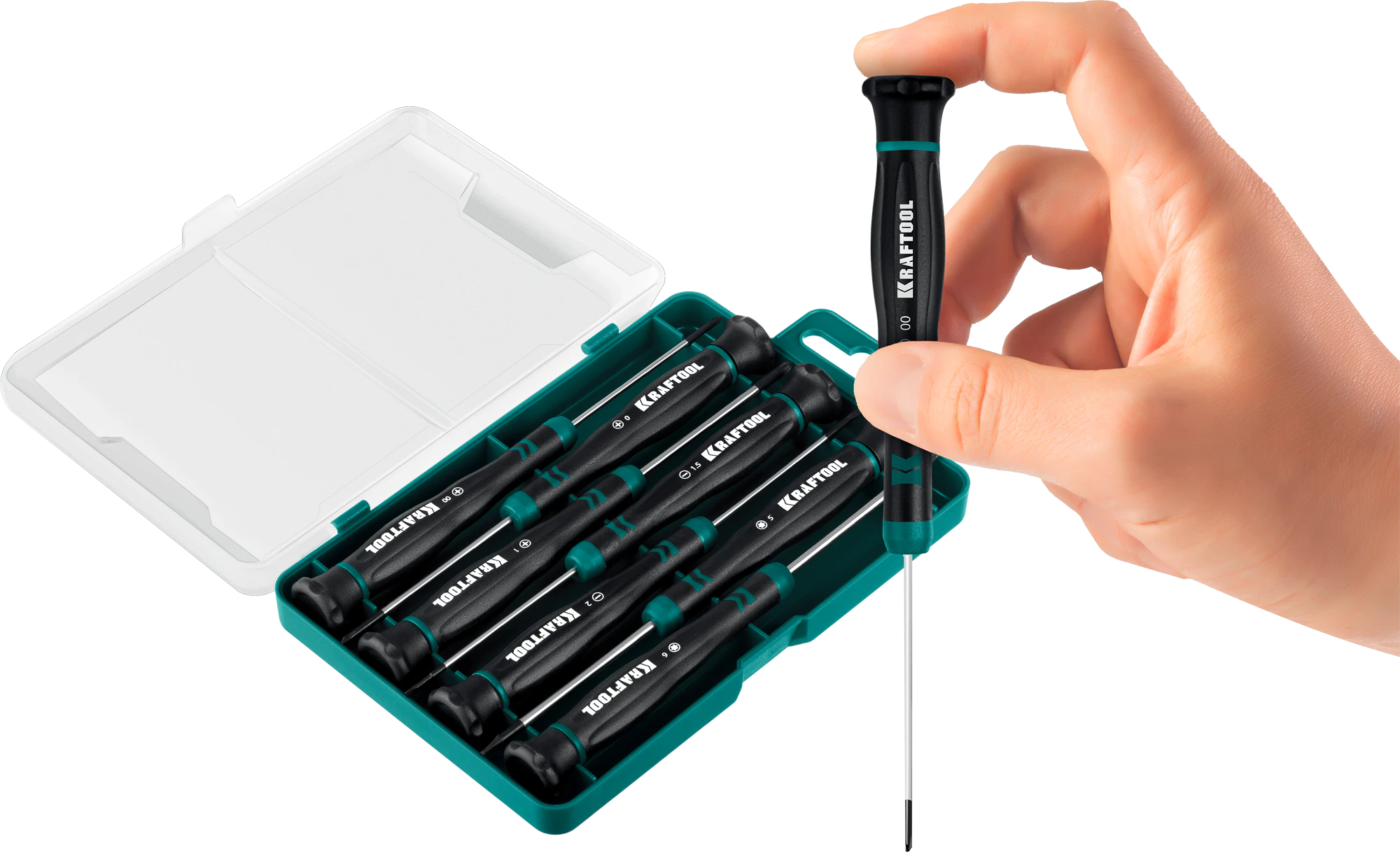 Набор отверток KRAFTOOL Precision 7, 7 предм. (25686)