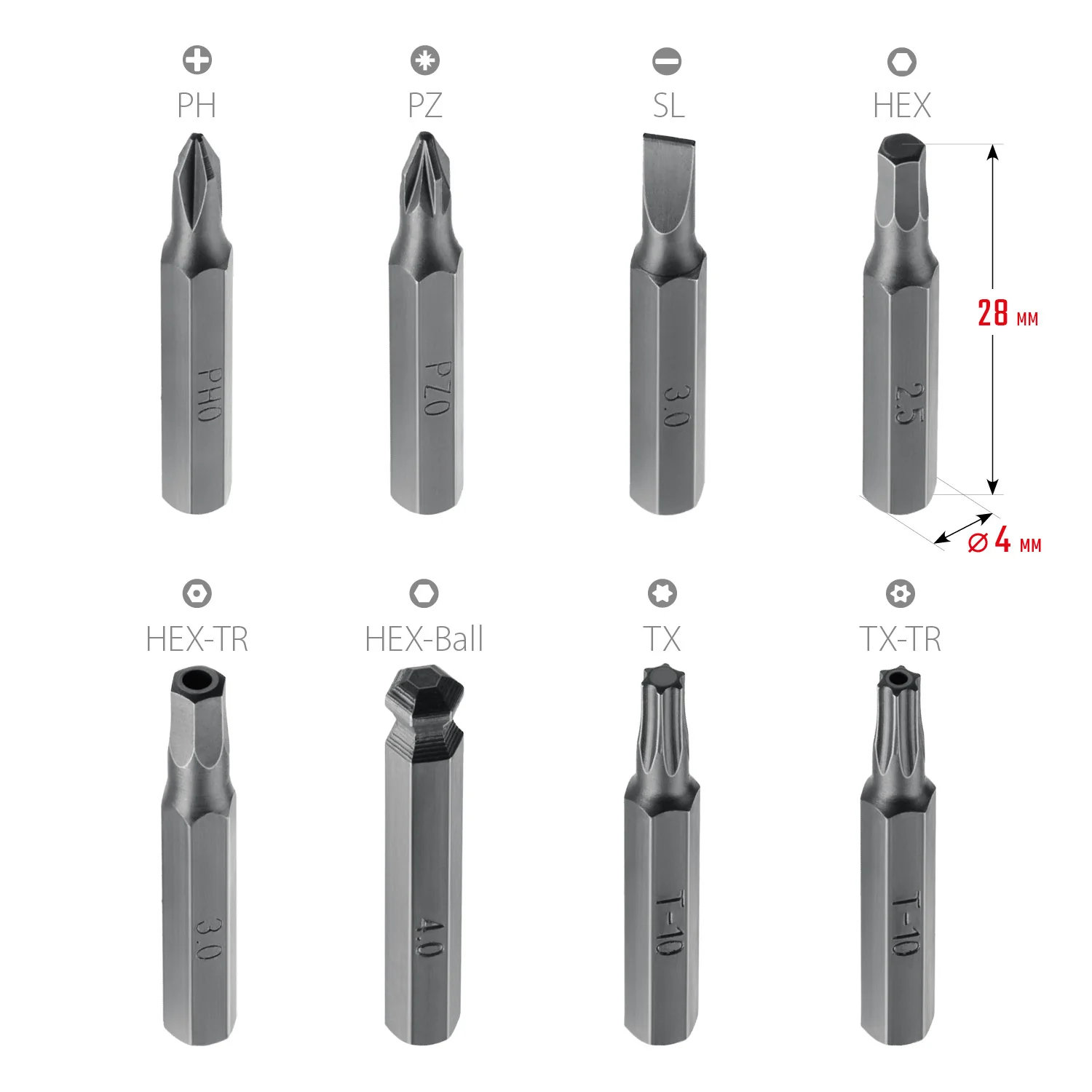Отвертка для точных работ KRAFTOOL Precision-51, 51 предм. (25691)