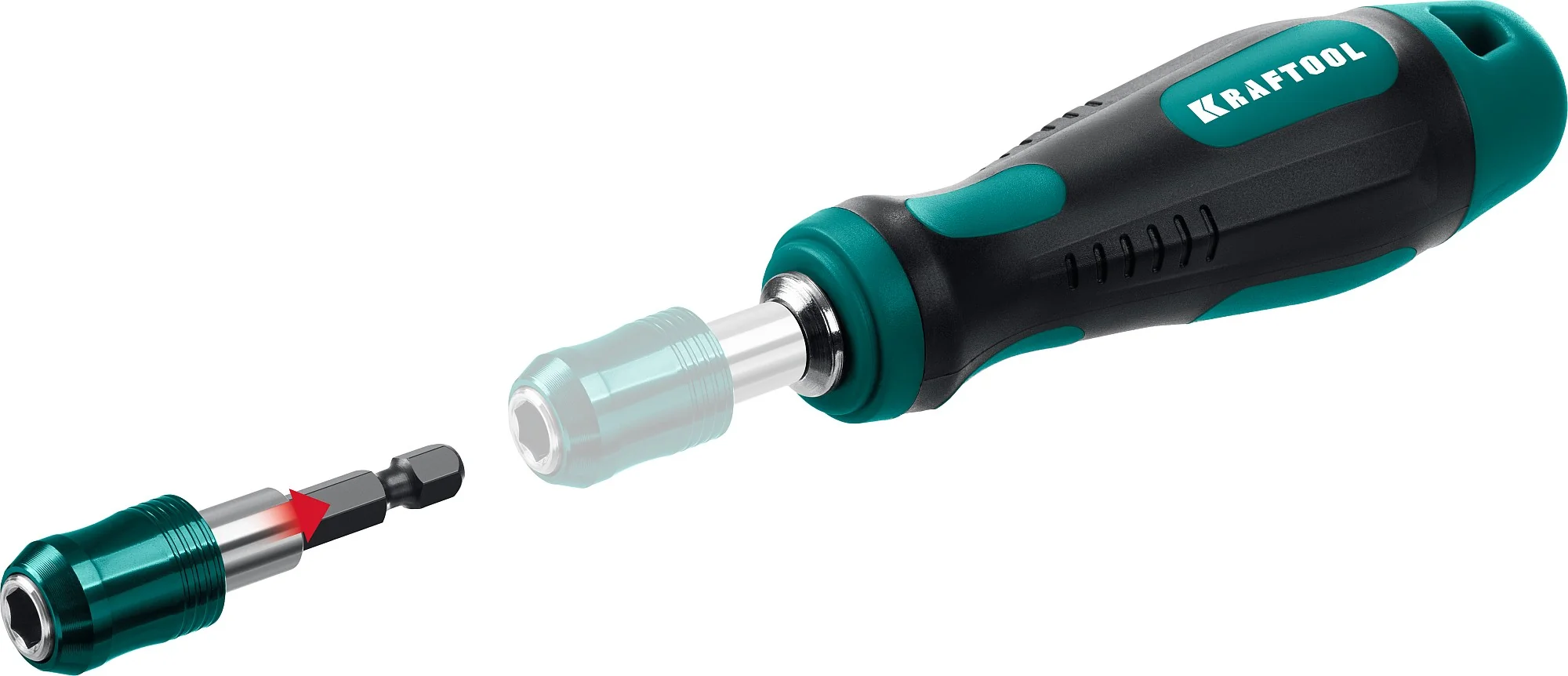 Набор бит и головок с битодержателем и трещоткой KRAFTOOL X-Drive-49, 49 шт (25816)