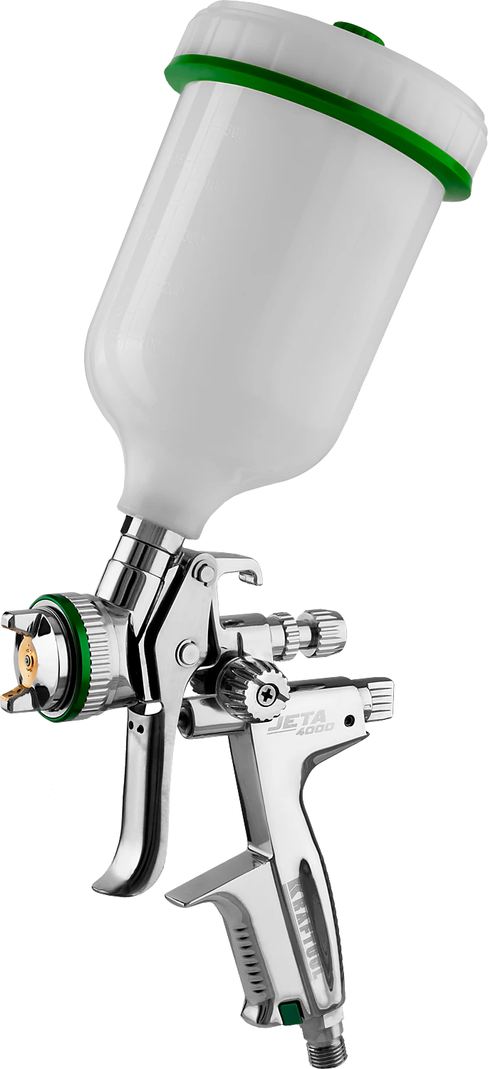 Пневматический краскопульт KRAFTOOL 06555-1.3 JETA 4000, HVLP, 1.3 мм, с верхним бачком